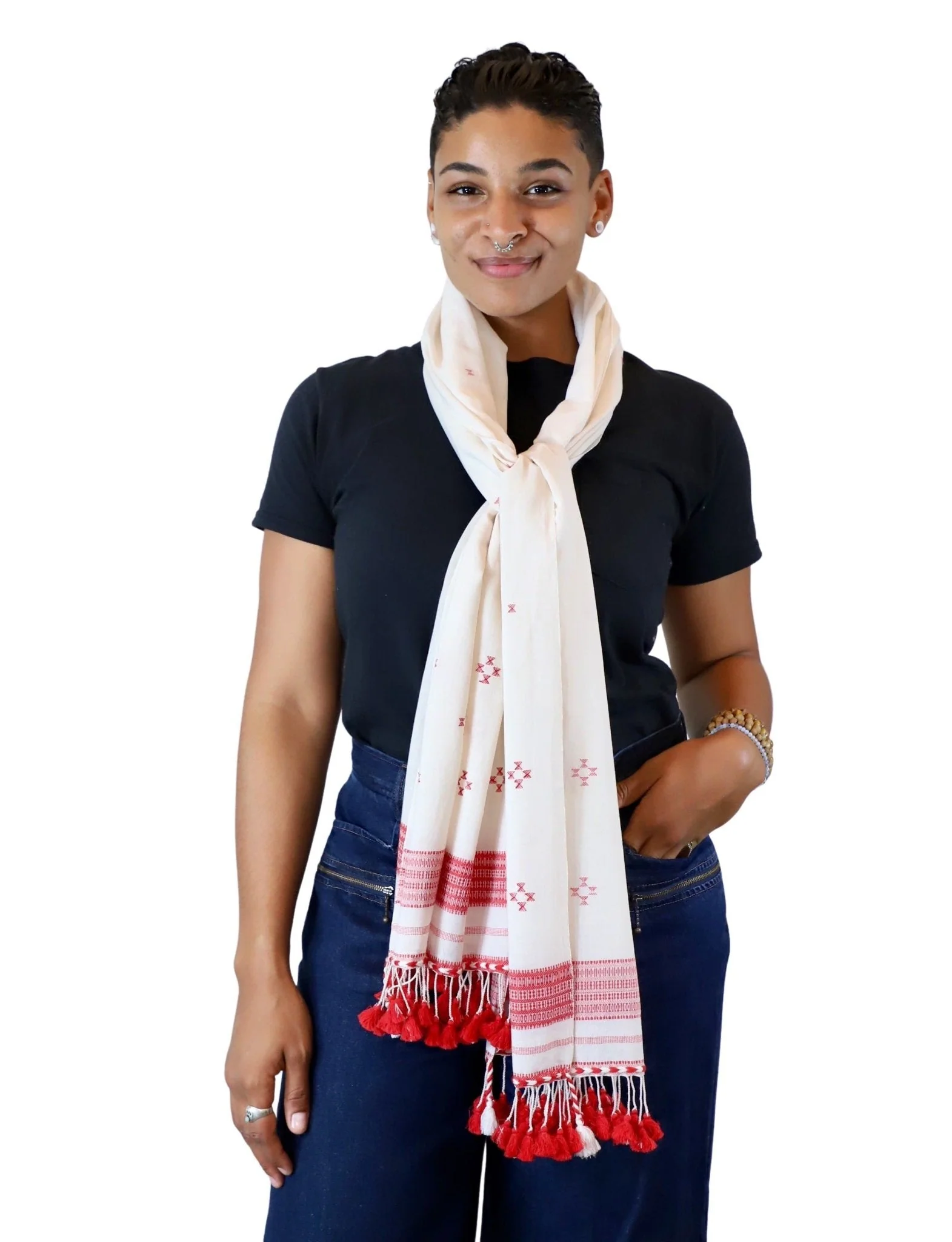Red Kutch Scarf - Image 6