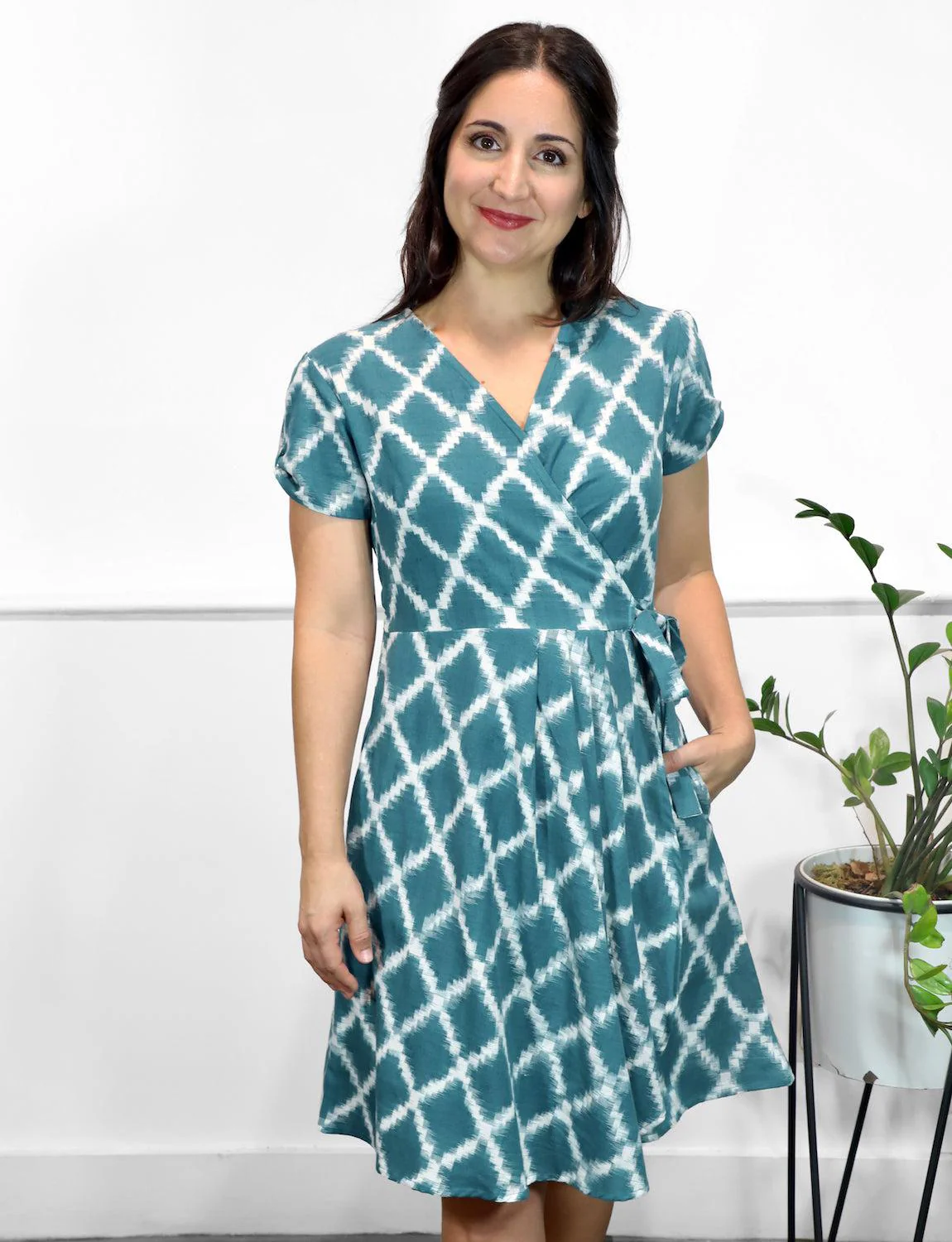 Regal Organic Cotton Wrap Dress - Image 2