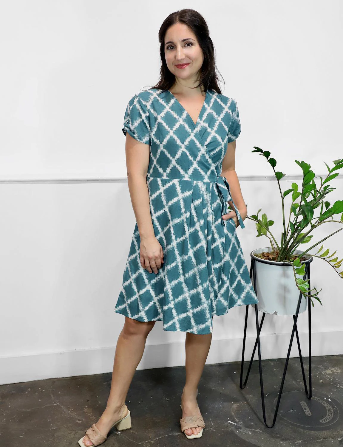 Regal Organic Cotton Wrap Dress - Image 3