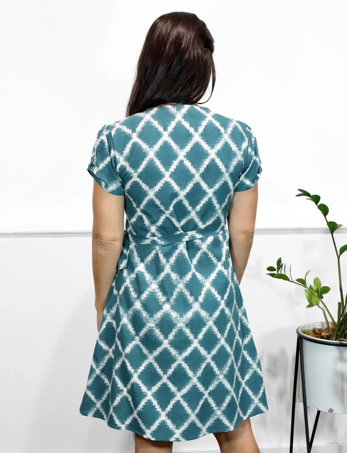 Regal Organic Cotton Wrap Dress - Image 4