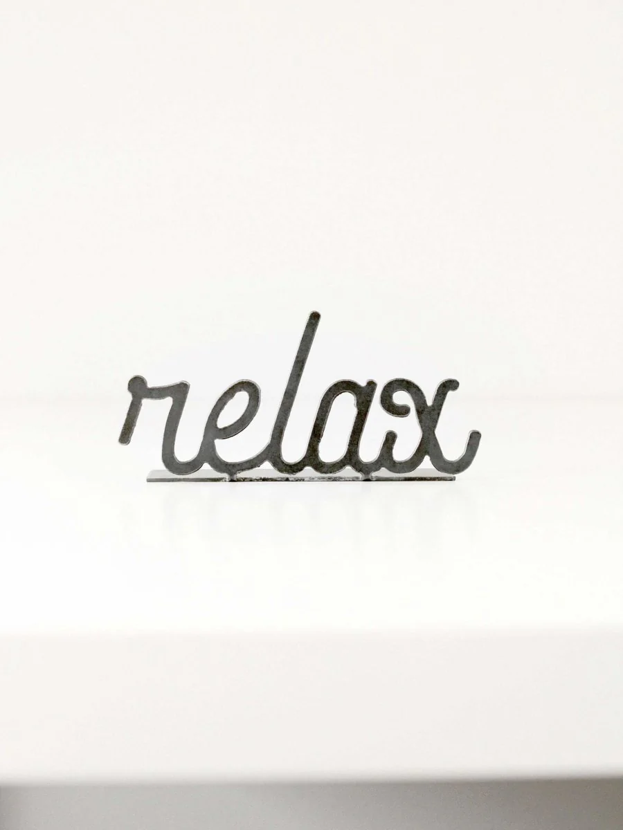 Relax Word Sign - Image 3