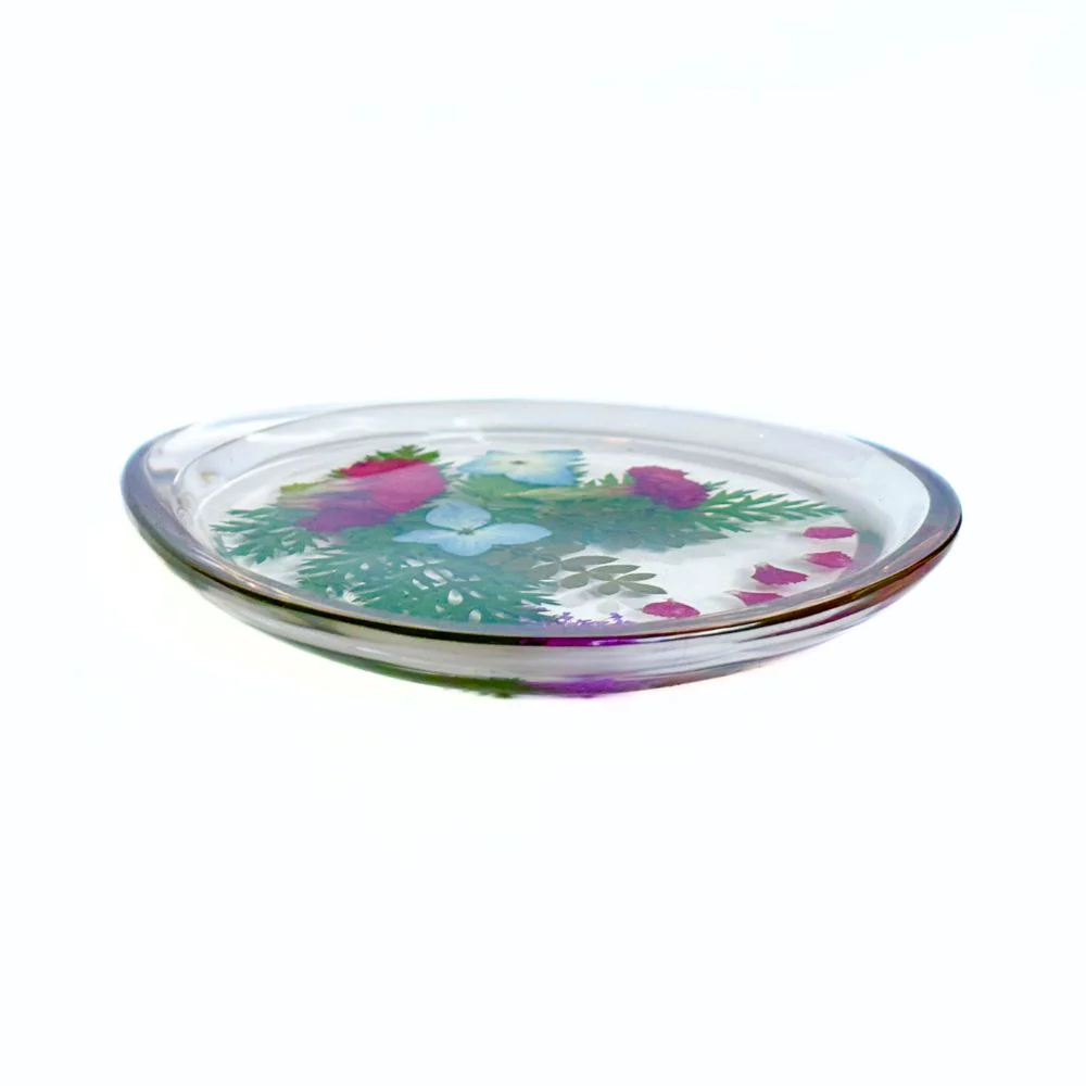 Resin Jewelry Dish - Mother & Daughter Garden Flowers - Image 4