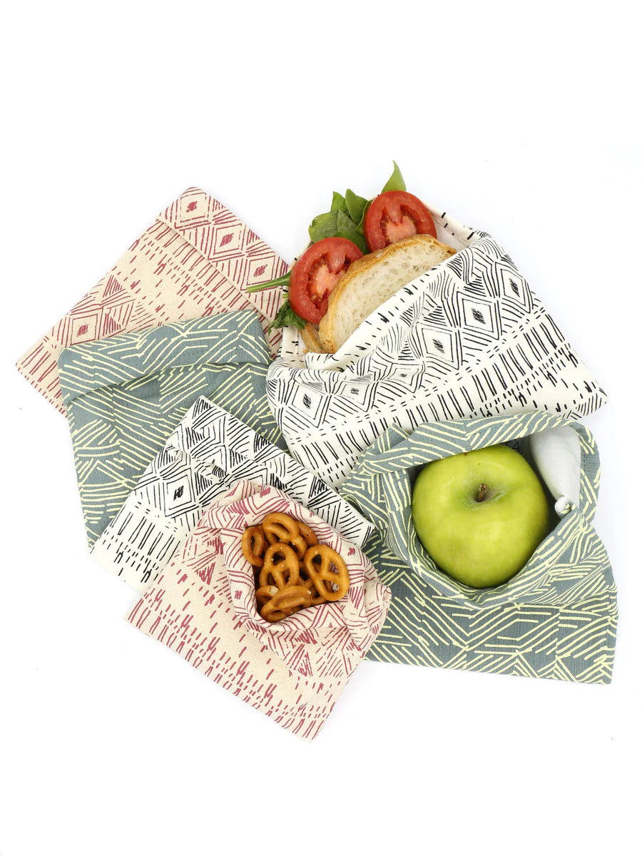 Reusable Organic Cotton Snack Bags