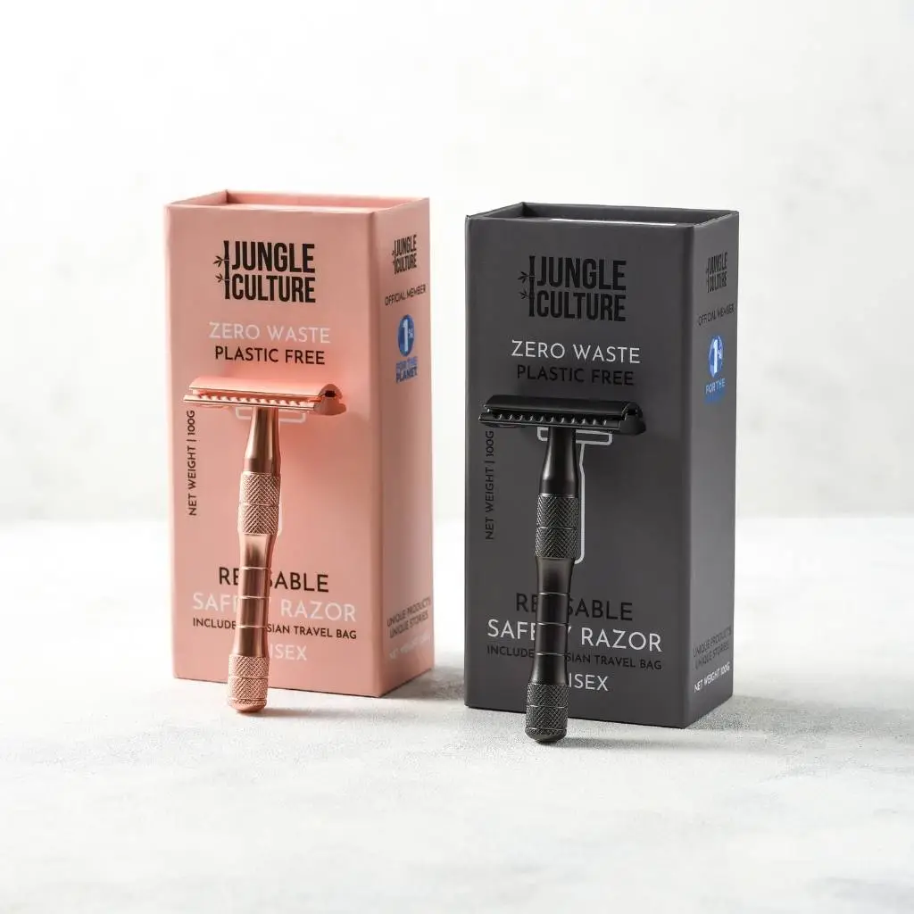 Reusable Safety Razors - Rose Gold or Black - Image 3