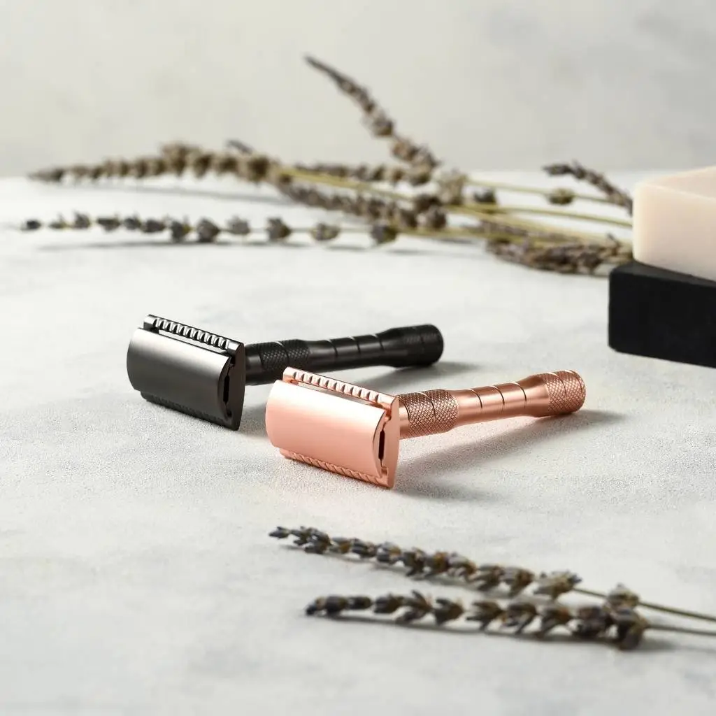 Reusable Safety Razors - Rose Gold or Black - Image 7