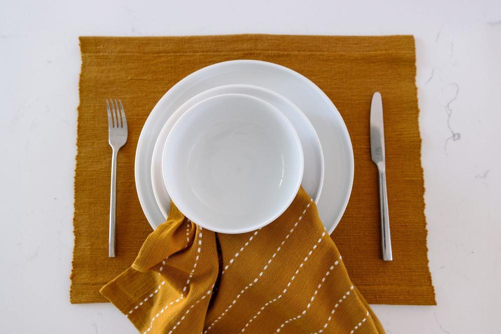 Rift Valley Handwoven Ethiopian Cotton Cocktail Napkins | Set of 2 - Image 5