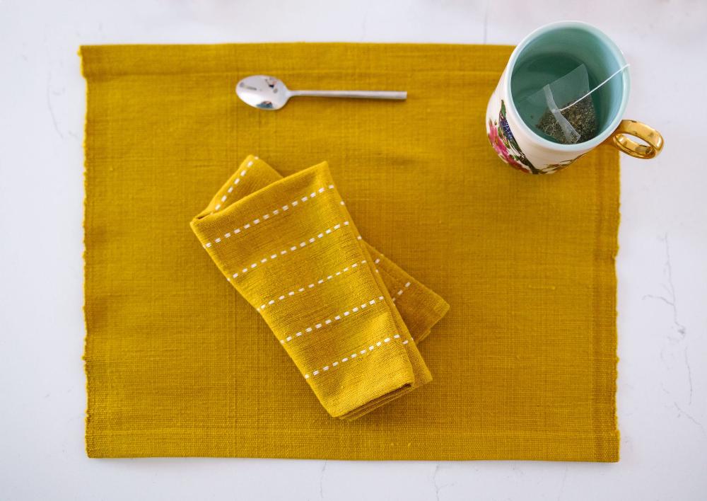 Rift Valley Handwoven Ethiopian Cotton Cocktail Napkins | Set of 2 - Image 9