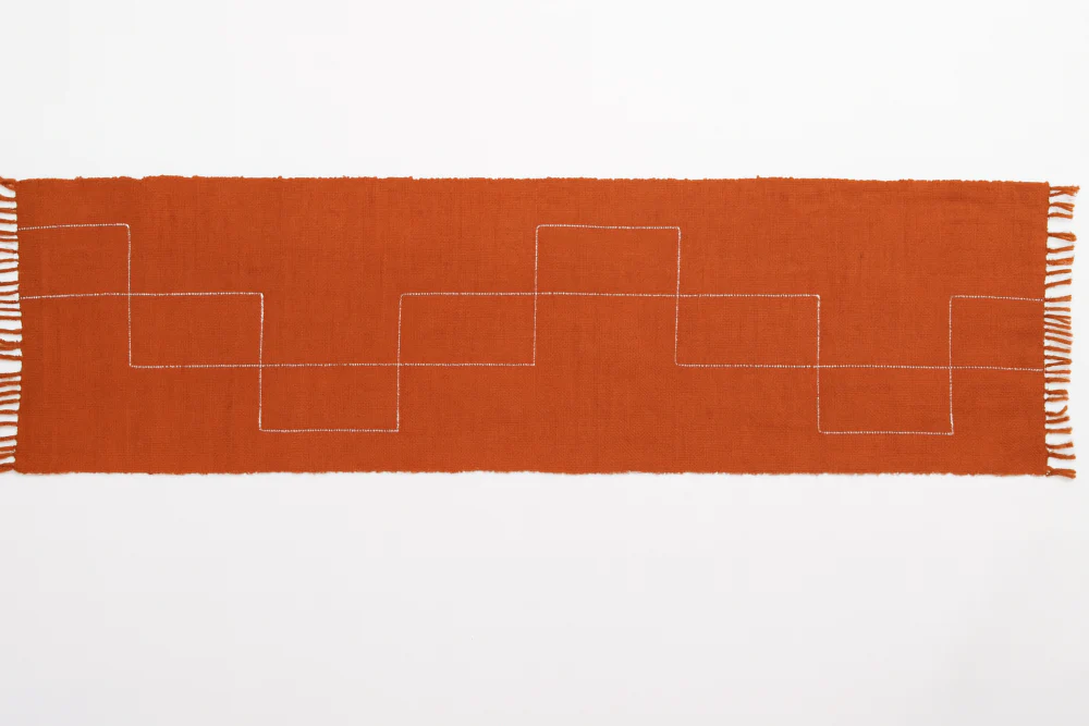 Rift Valley Handwoven Ethiopian Cotton Table Runner - Image 16