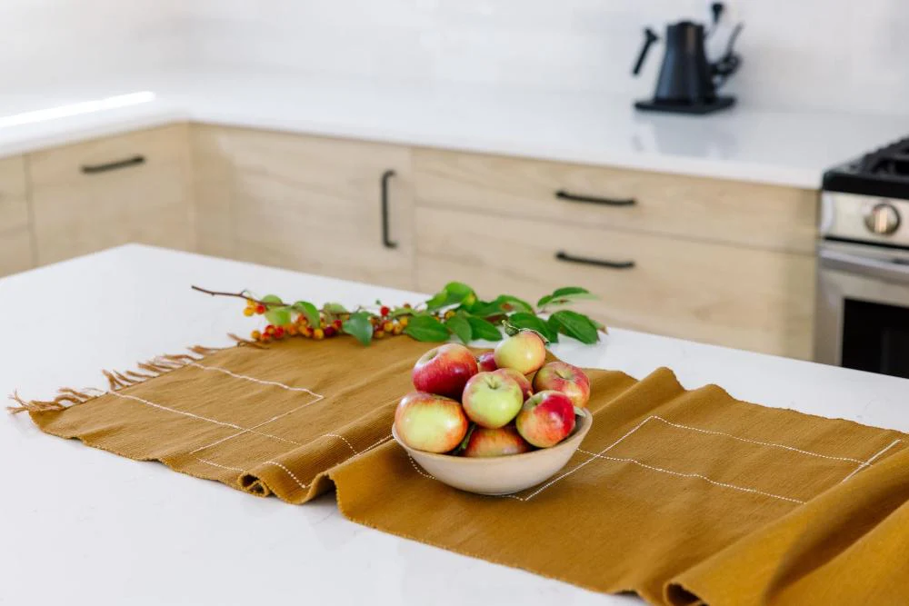 Rift Valley Handwoven Ethiopian Cotton Table Runner - Image 3