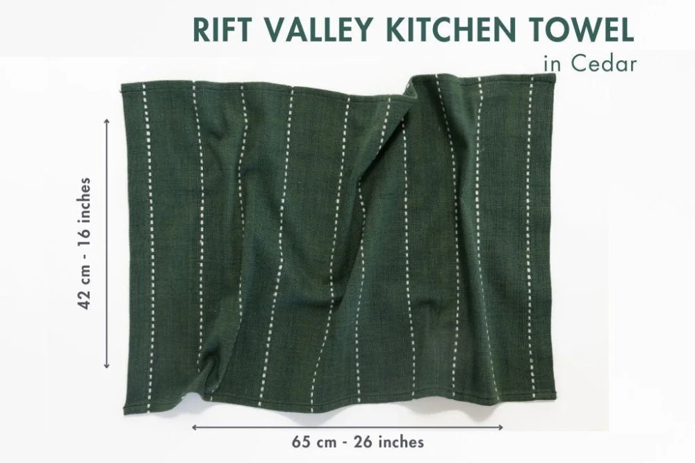 Rift Valley Handwoven Ethiopian Cotton Tea Towel - Image 8