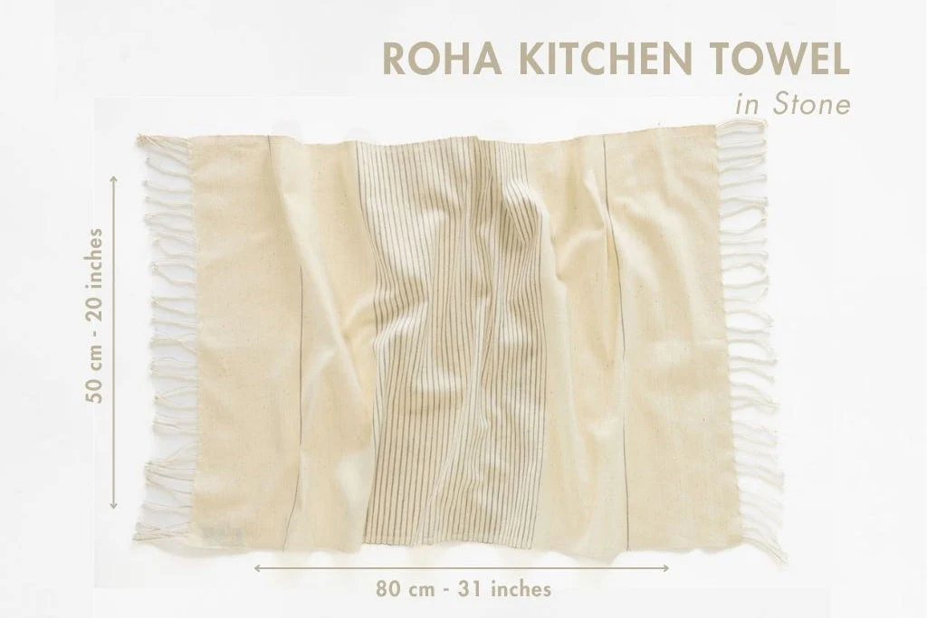 Roha Handwoven Ethiopian Cotton Kitchen Towel - Image 6