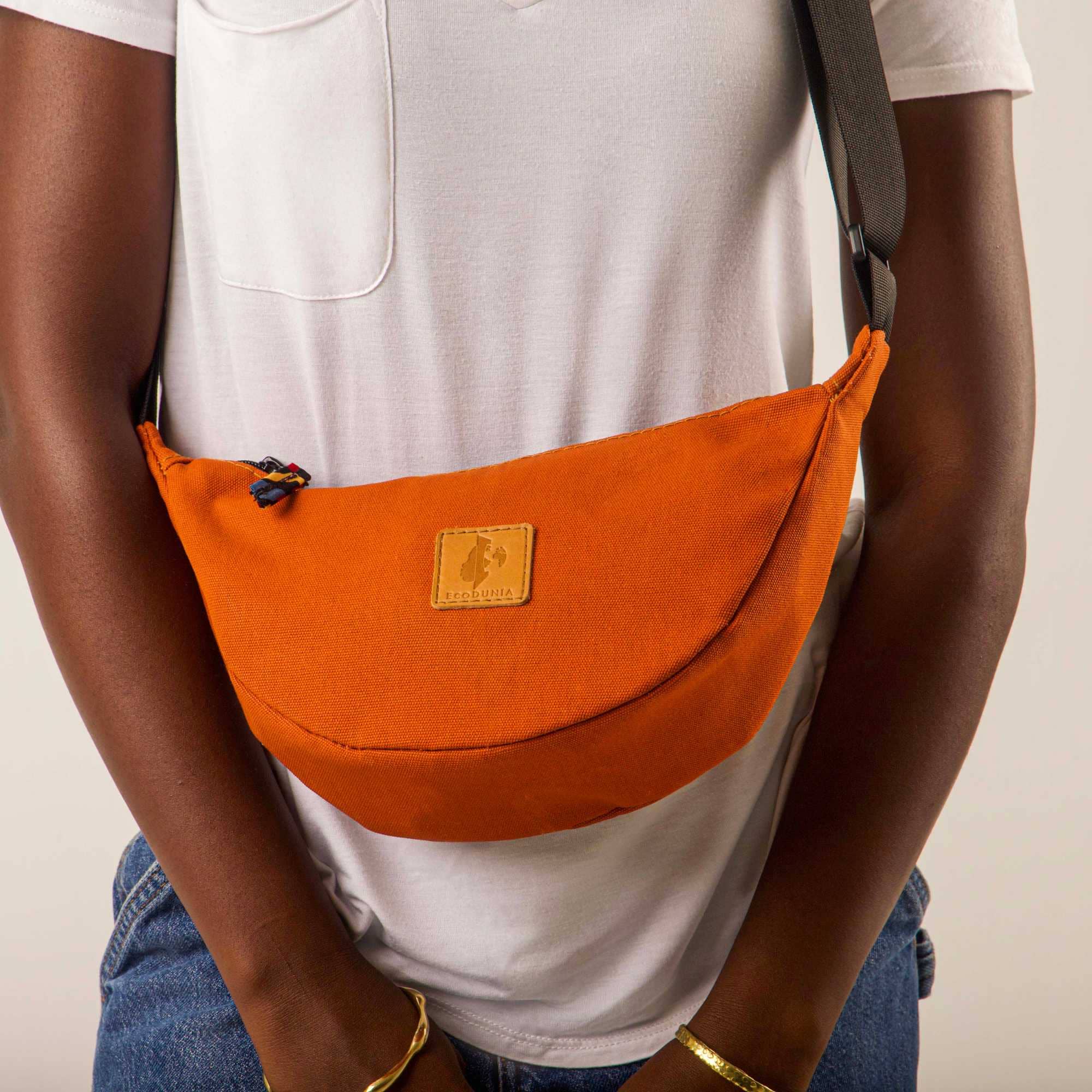 Round Mini Canvas Crossbody Shoulder Bag for Women - Image 11