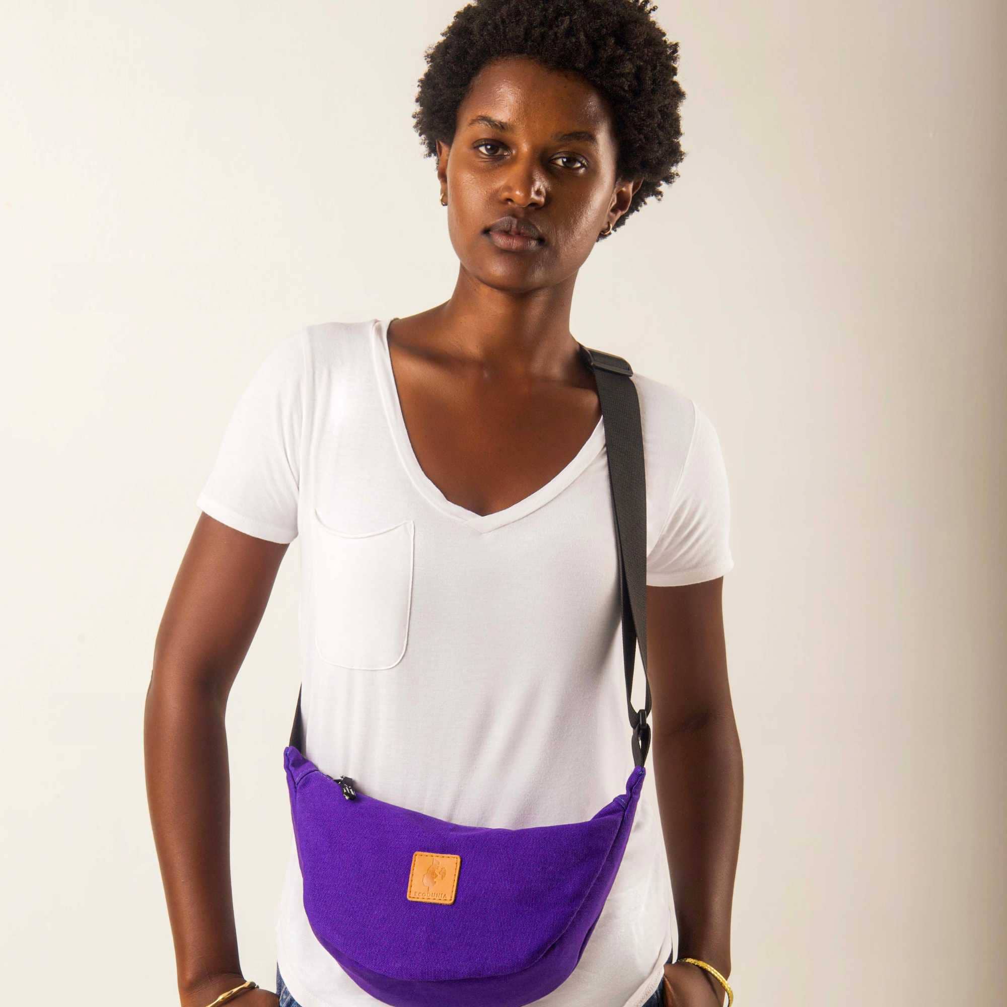 Round Mini Canvas Crossbody Shoulder Bag for Women - Image 13