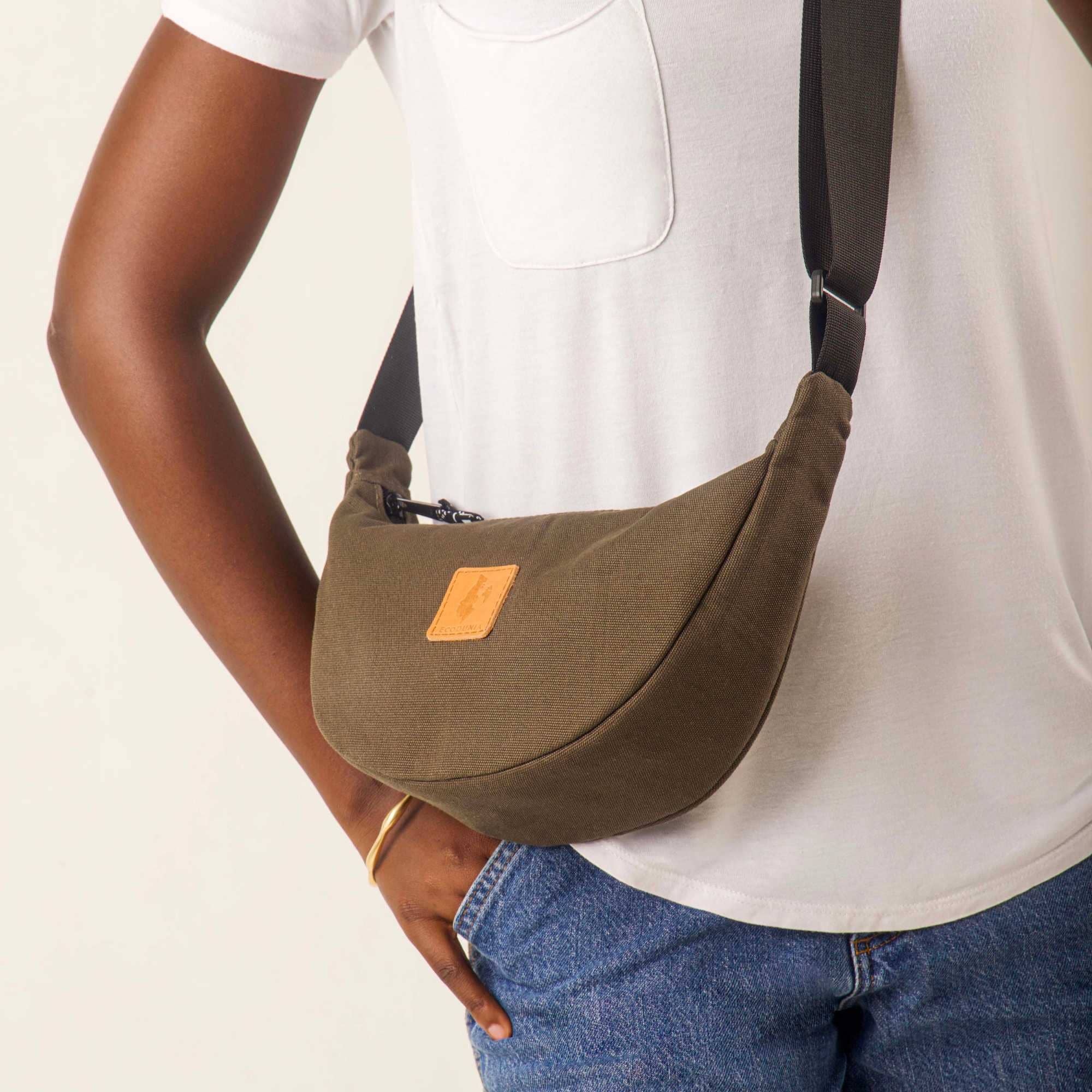Round Mini Canvas Crossbody Shoulder Bag for Women - Image 21