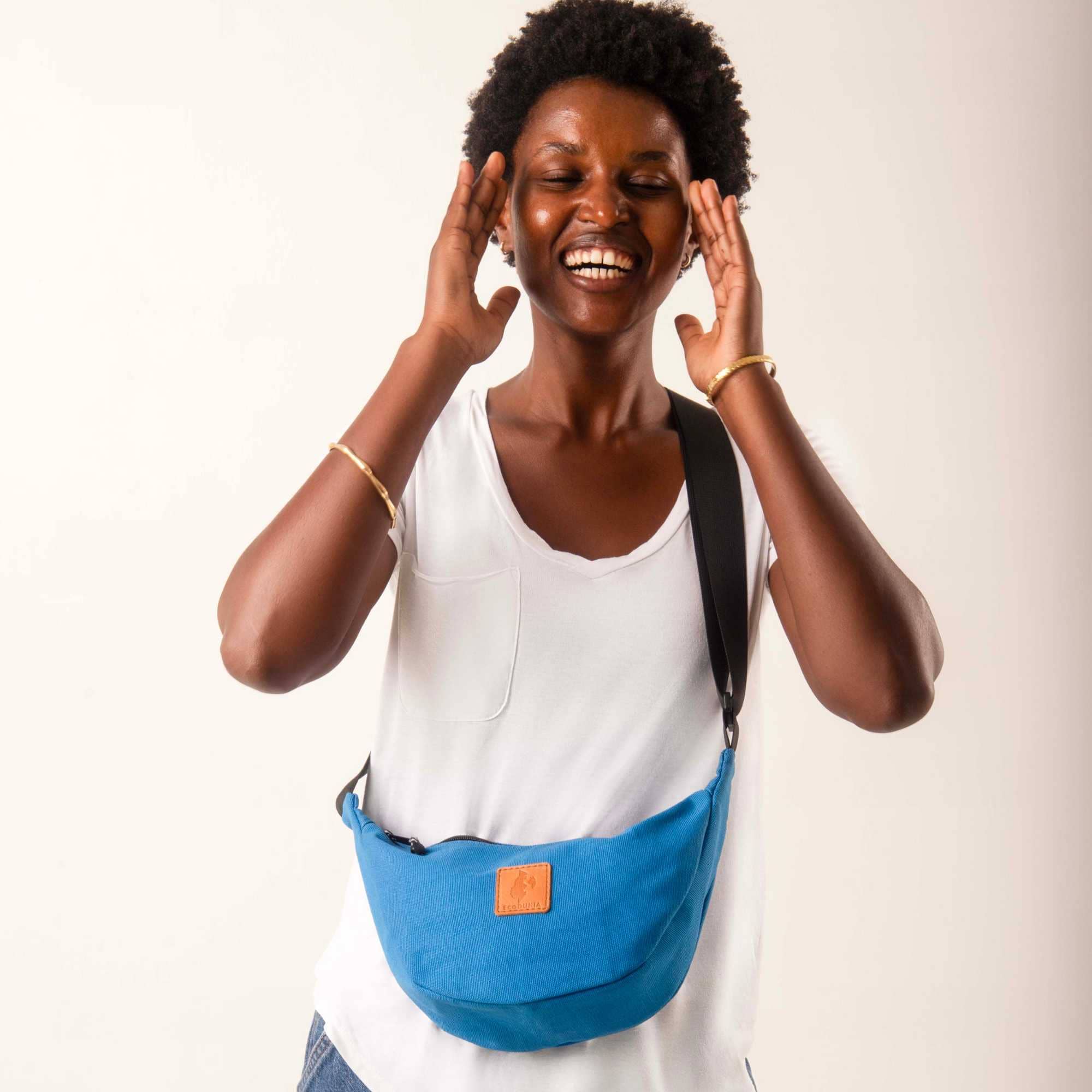 Round Mini Canvas Crossbody Shoulder Bag for Women - Image 5