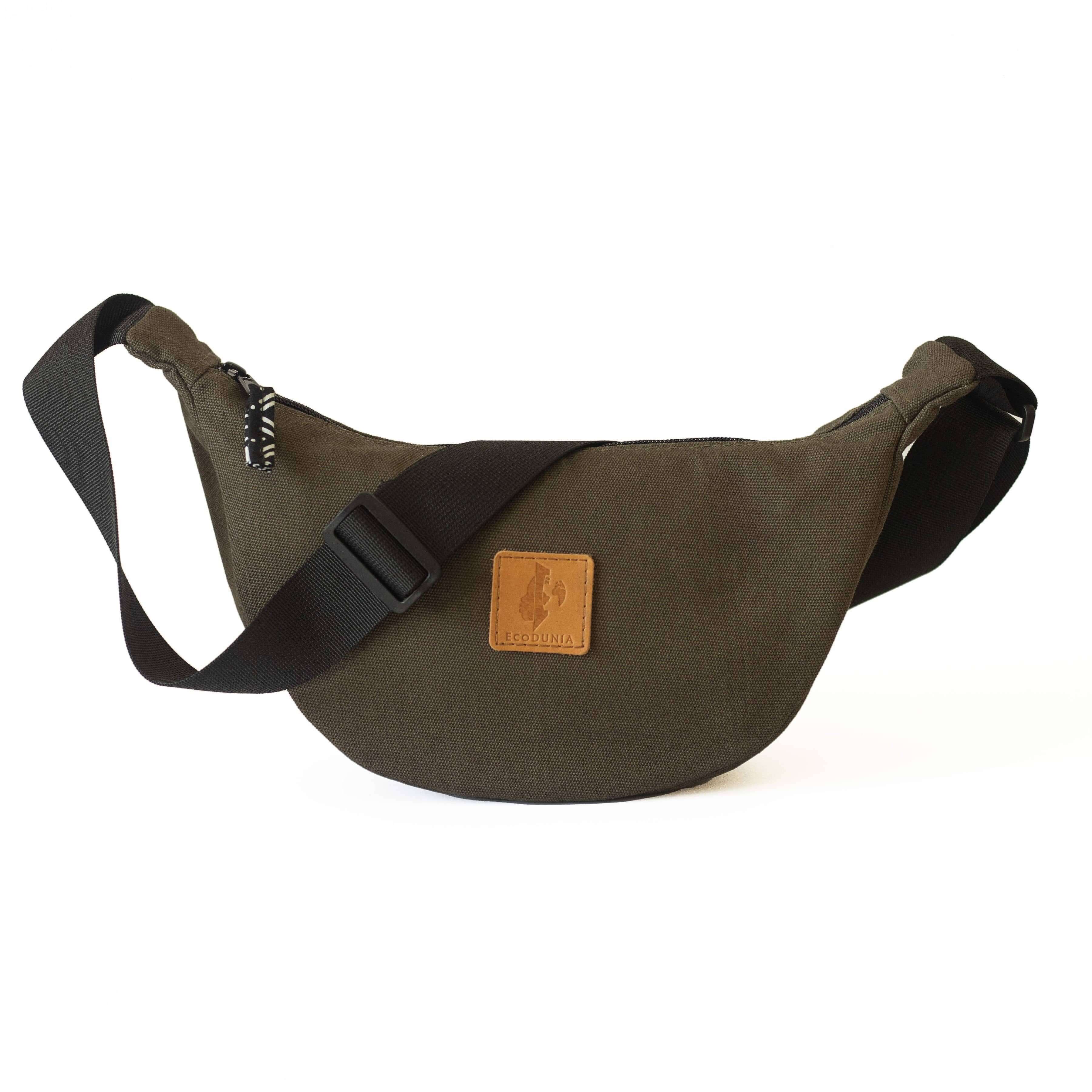 Round Mini Canvas Crossbody Shoulder Bag for Women - Image 6