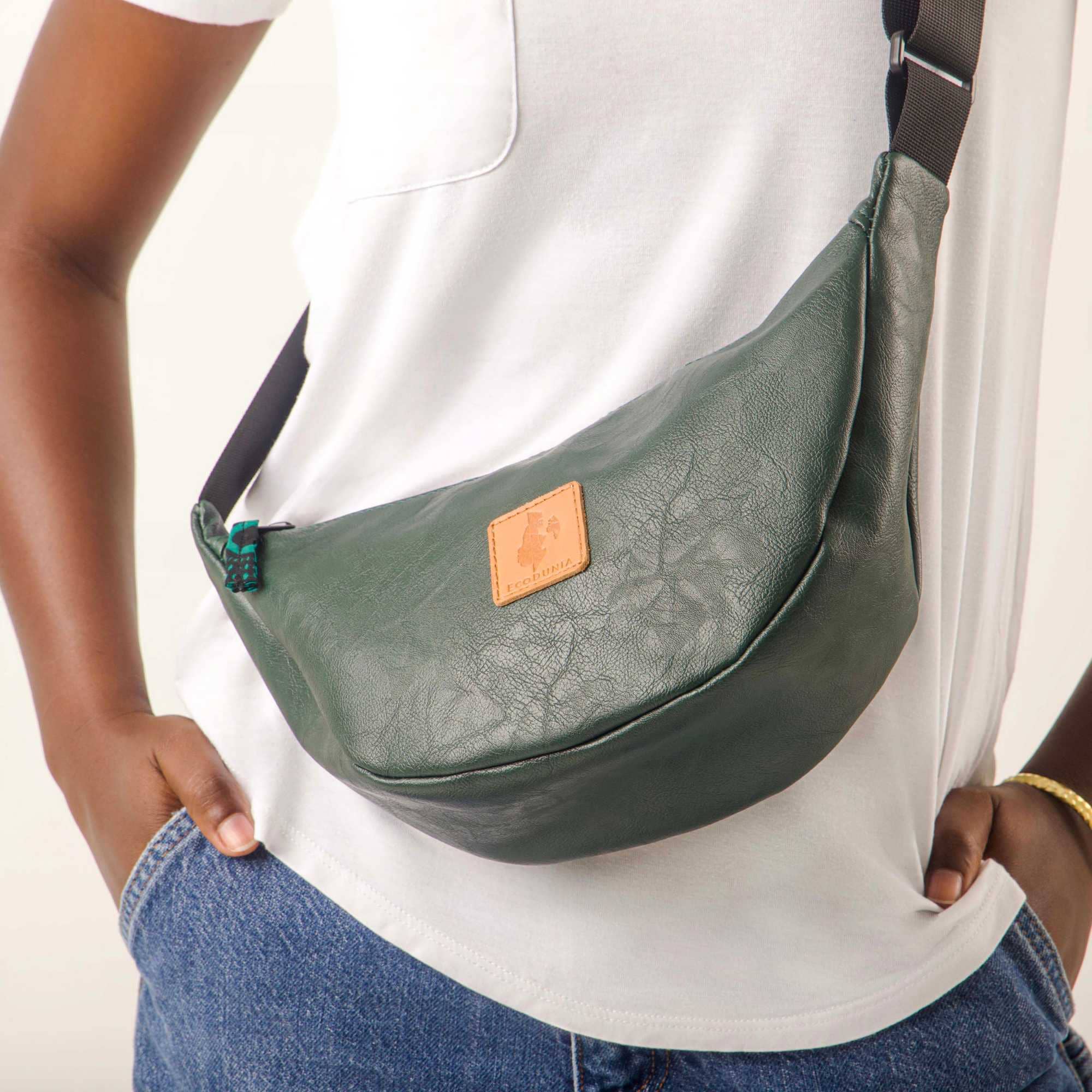 Round Mini Vegan Leather Crossbody Shoulder Bag - Image 20