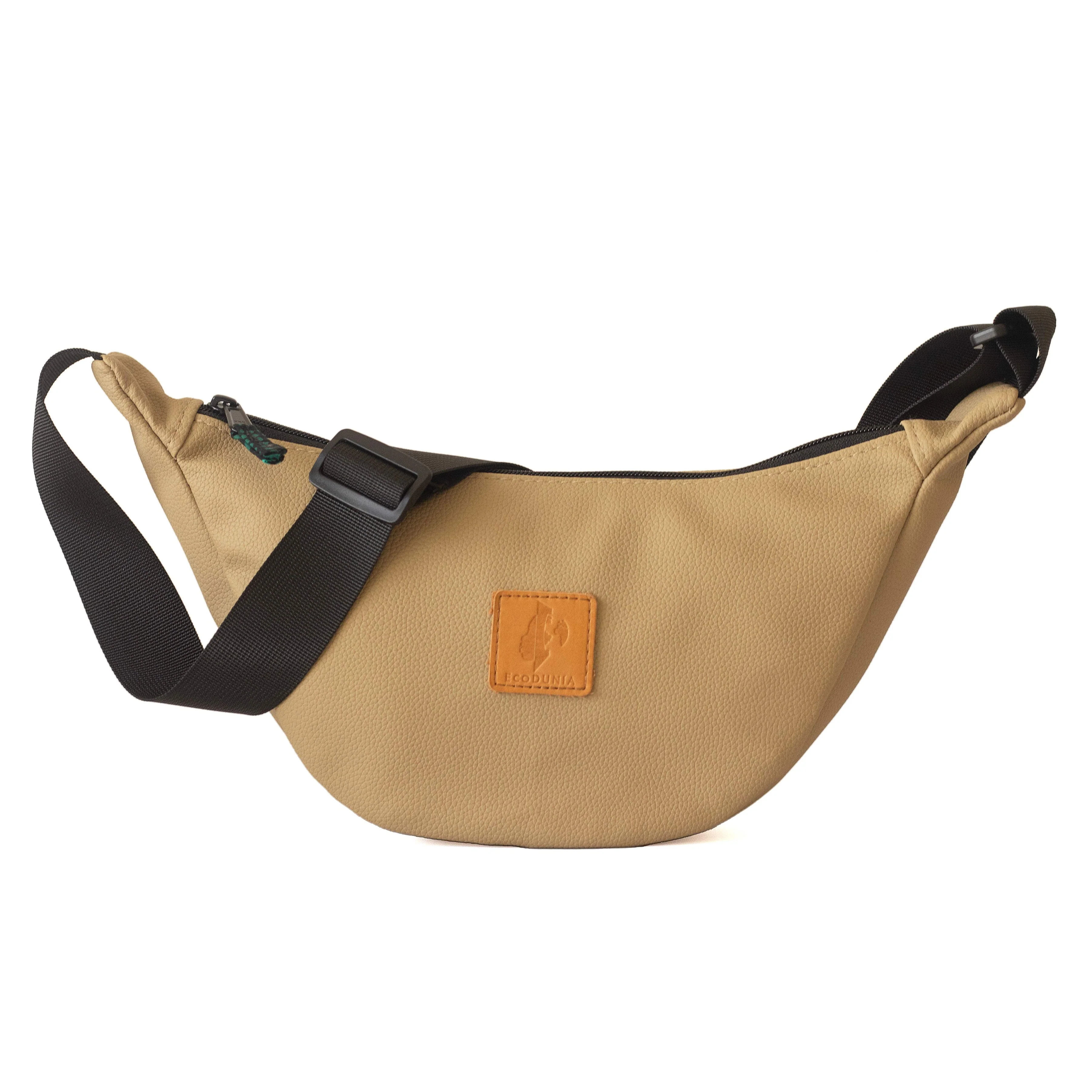 Round Mini Vegan Leather Crossbody Shoulder Bag - Image 4