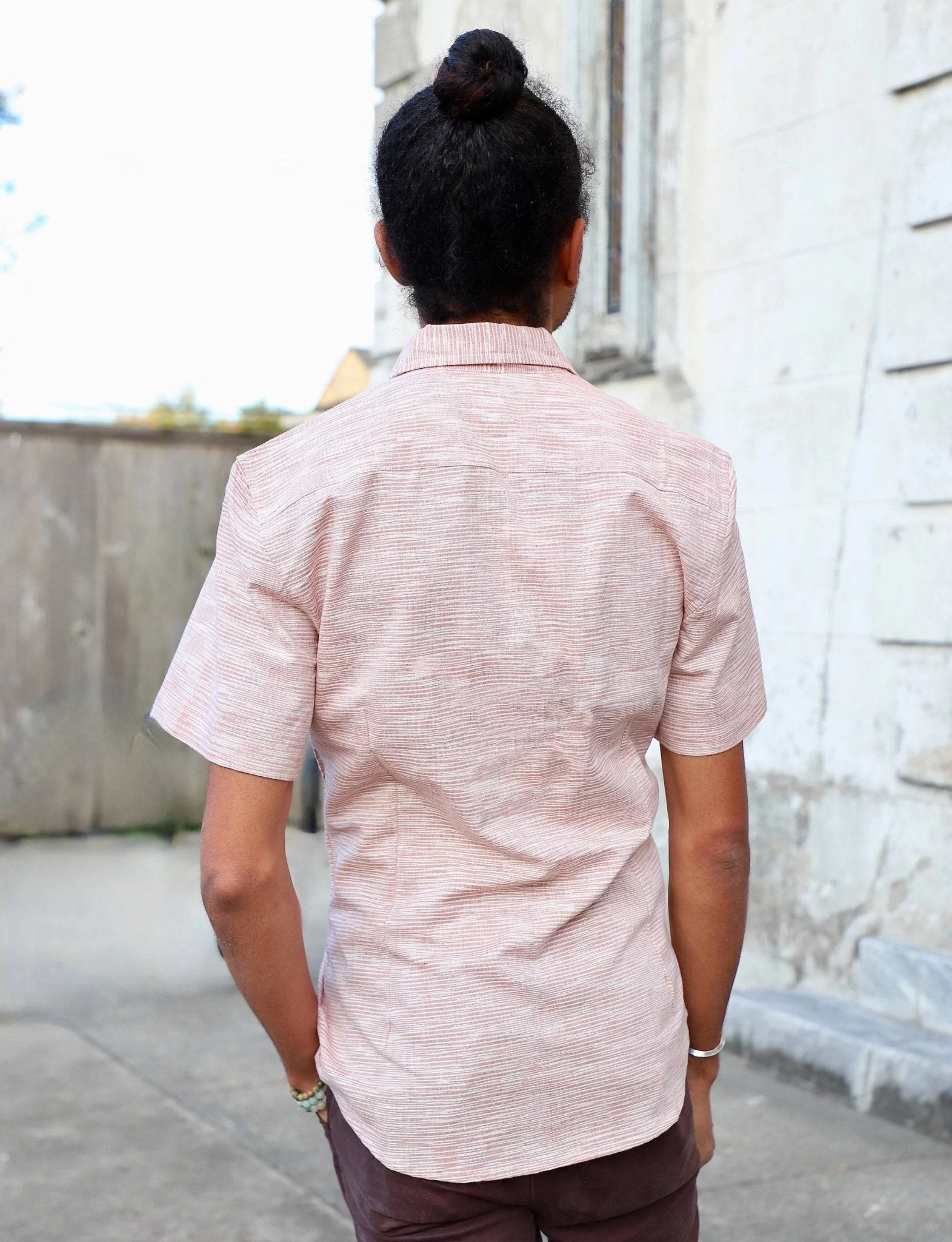 Salmon Men's Button Down Shirt - Image 3