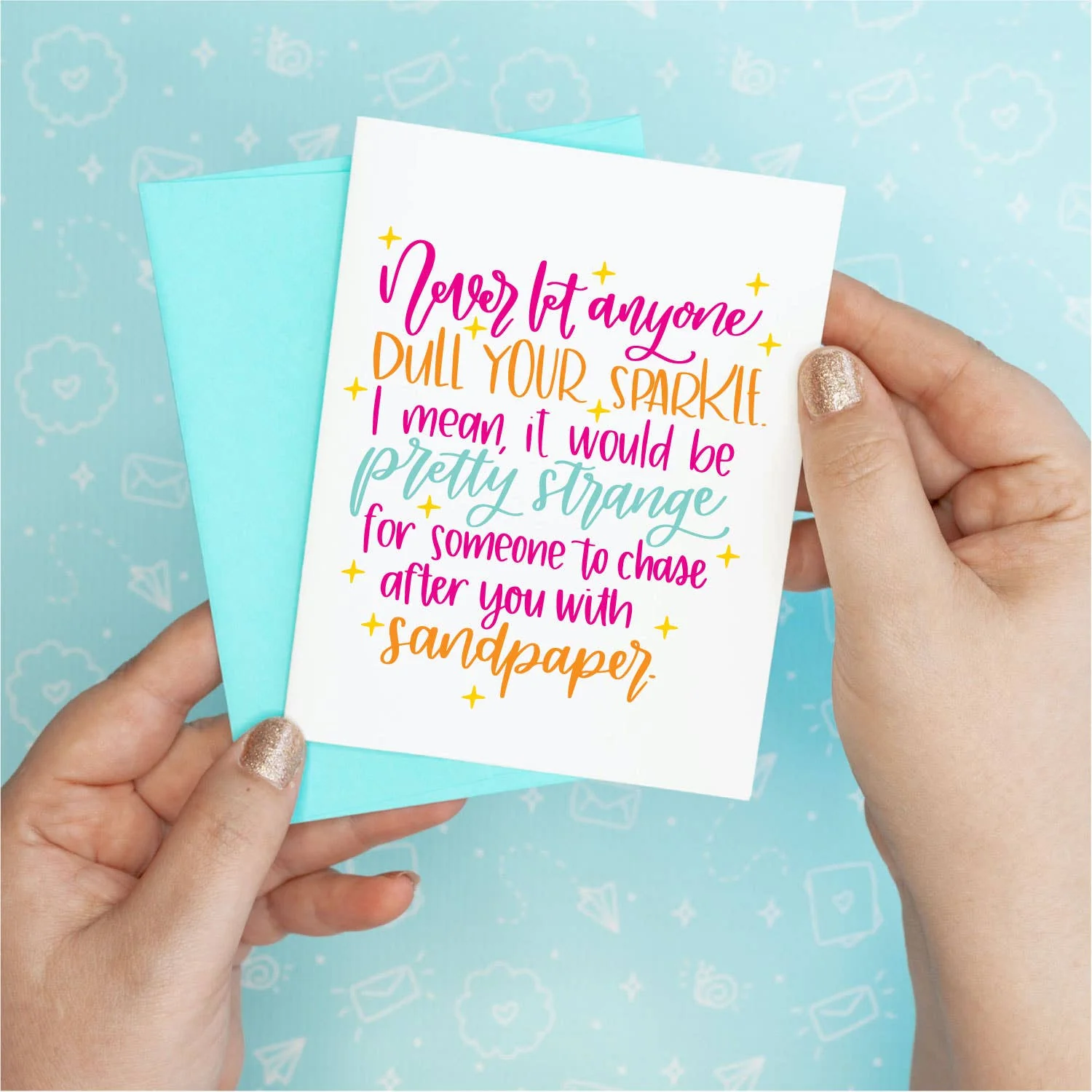 Sandpaper Funny Greeting Card