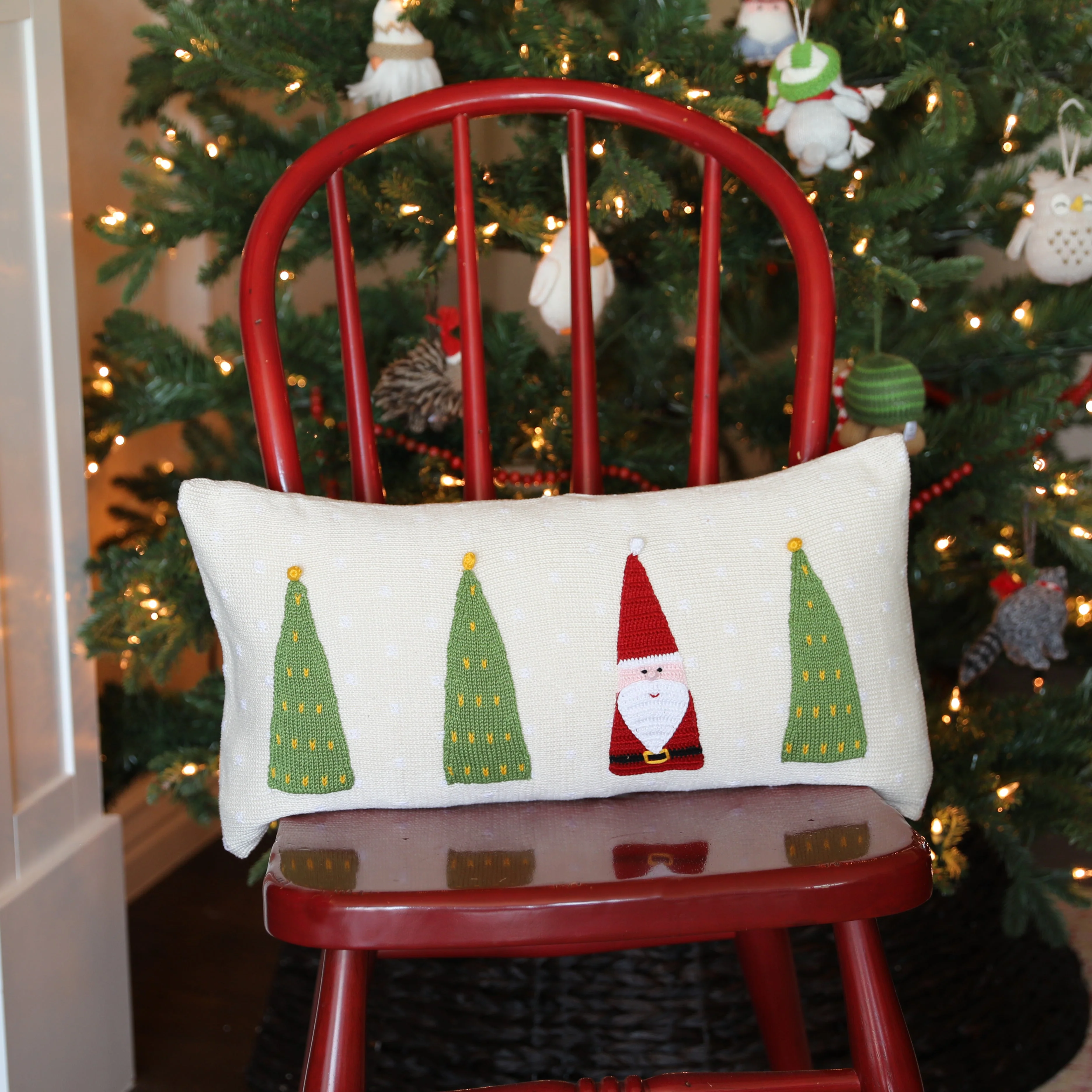 Santa Forest Lumbar Pillow - Image 2