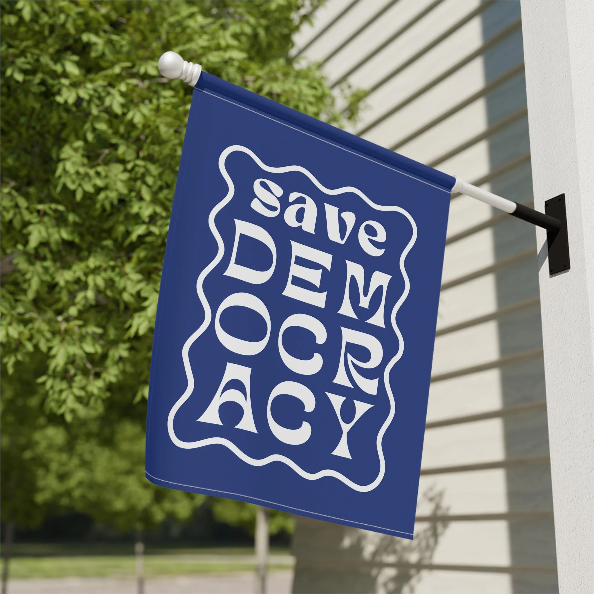 Save Democracy Garden Flag, Anti-Authoritarian Sign - Image 6