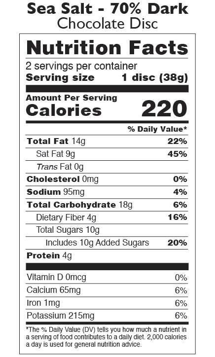Sea Salt Chocolate Disc - Image 4