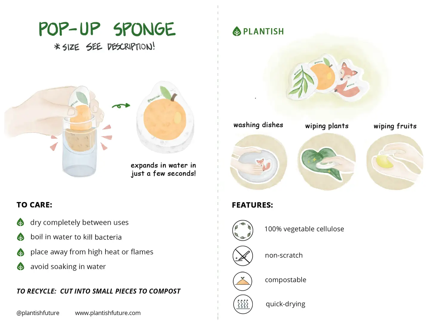 Sea Turtle - Pop up Sponge - Image 2