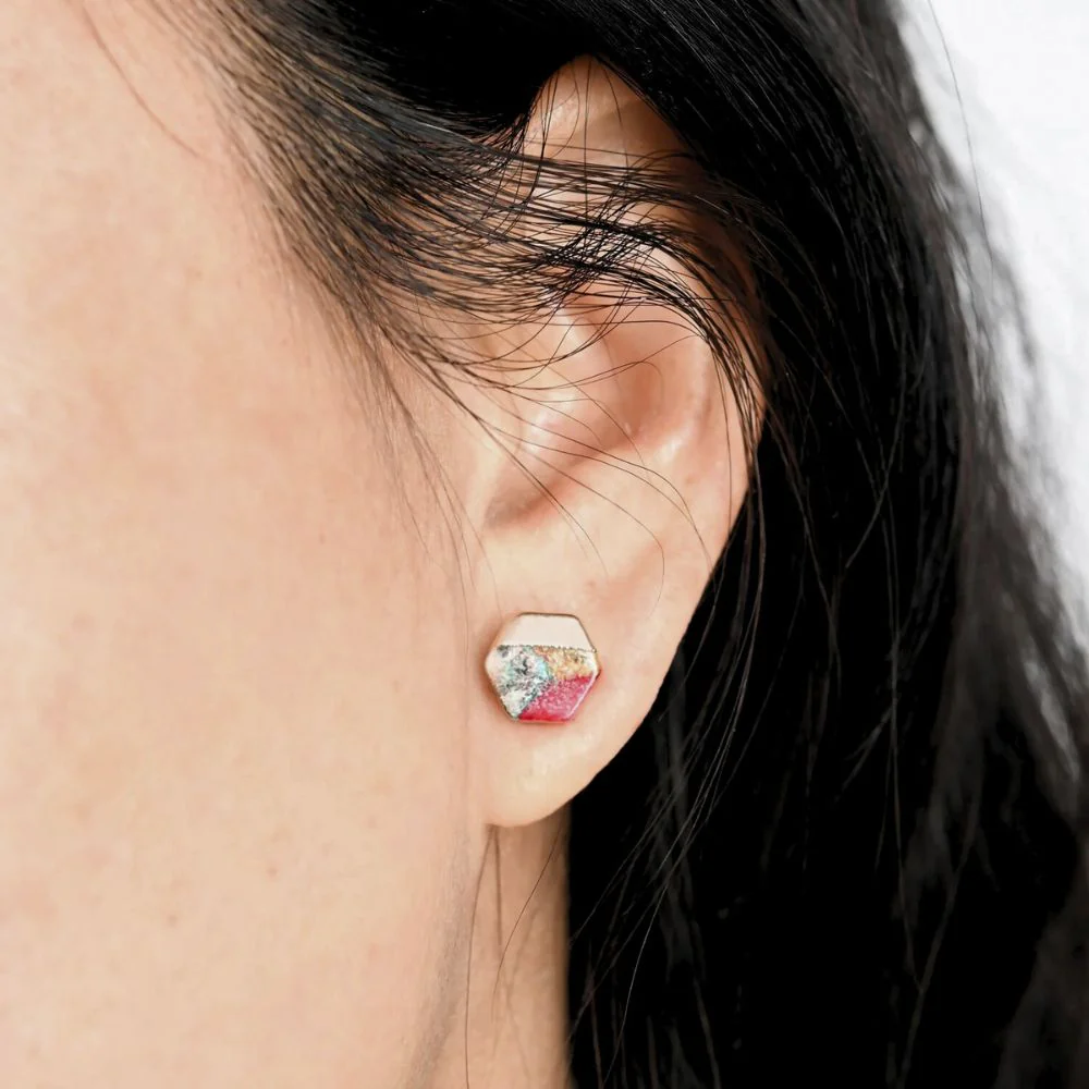 Sedona Sunrise Reds Stud Earrings - Image 2