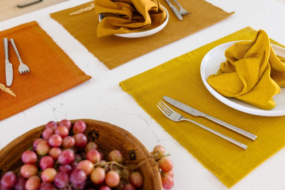 Semien Handwoven Ethiopian Cotton Placemat | Set of 2 - Image 3