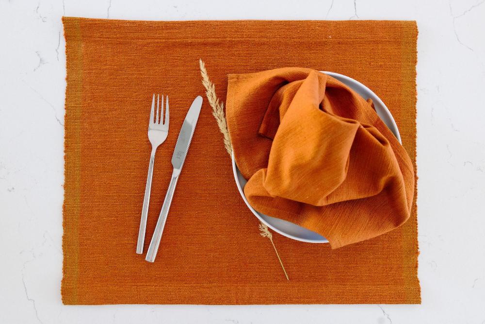 Semien Handwoven Ethiopian Cotton Placemat | Set of 2 - Image 5
