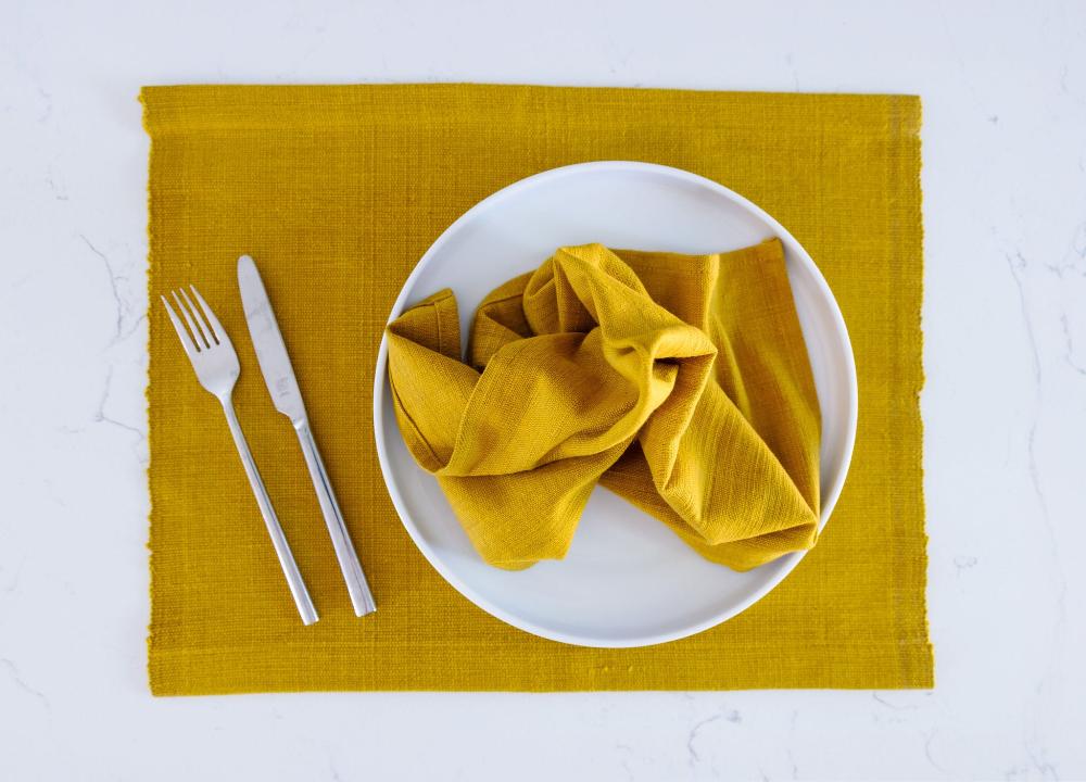 Semien Handwoven Ethiopian Cotton Placemat | Set of 2 - Image 6