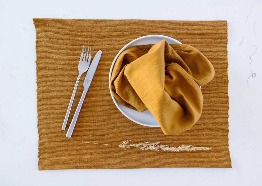 Semien Handwoven Ethiopian Cotton Placemat | Set of 2 - Image 7