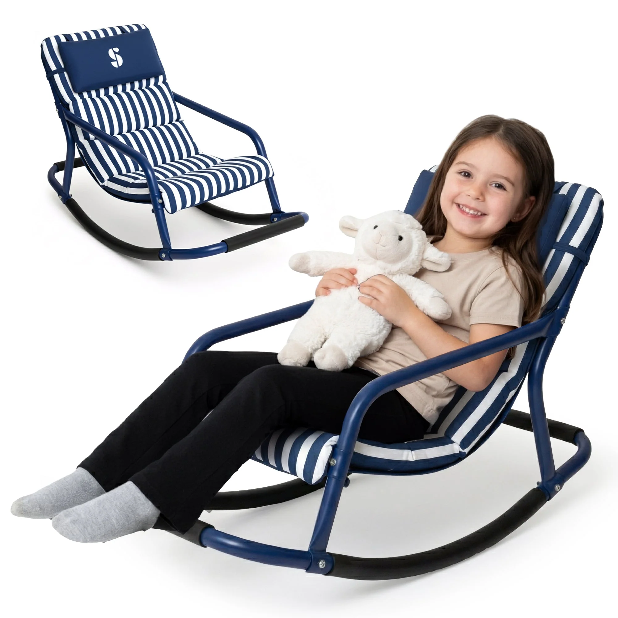 Special Supplies Sensory Rocking Chair for Kids - Comfortable Kids Rocker- Versatile Floor Chair with Soft Fabric and Stability for Playroom, Bedroom, or Nursery (Ages 3+) - Image 10