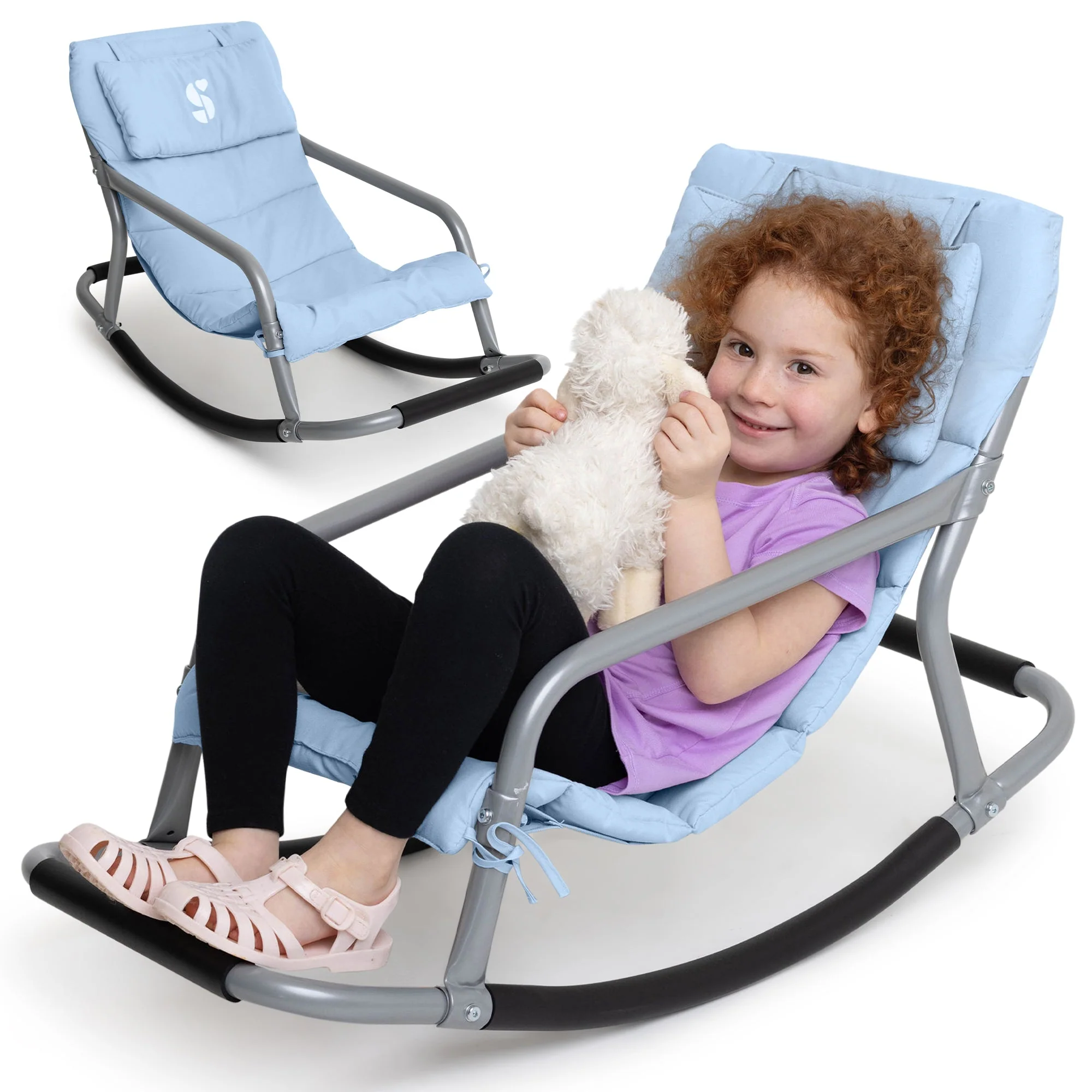Special Supplies Sensory Rocking Chair for Kids - Comfortable Kids Rocker- Versatile Floor Chair with Soft Fabric and Stability for Playroom, Bedroom, or Nursery (Ages 3+) - Image 12