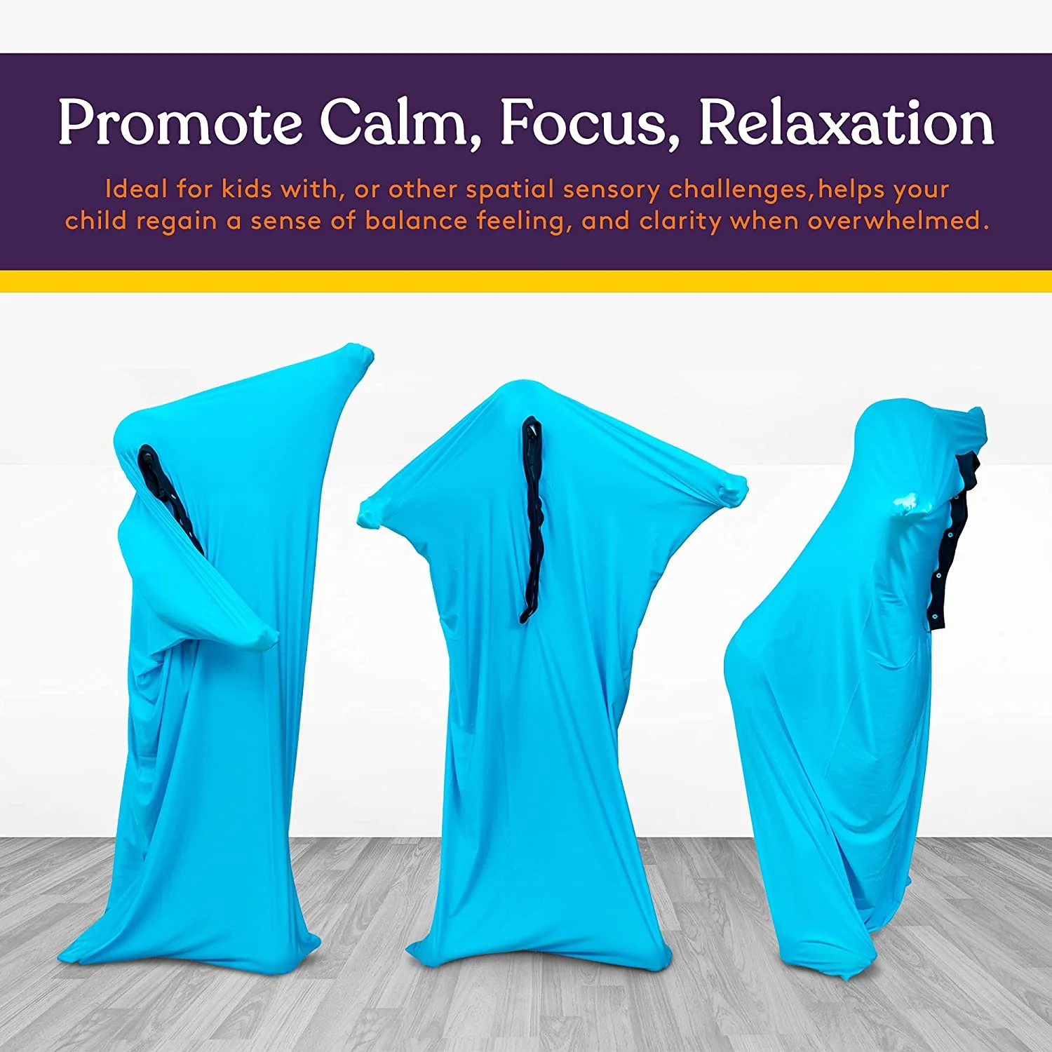 Sensory Stretchy Body Sock - New Snap Closure - Image 10