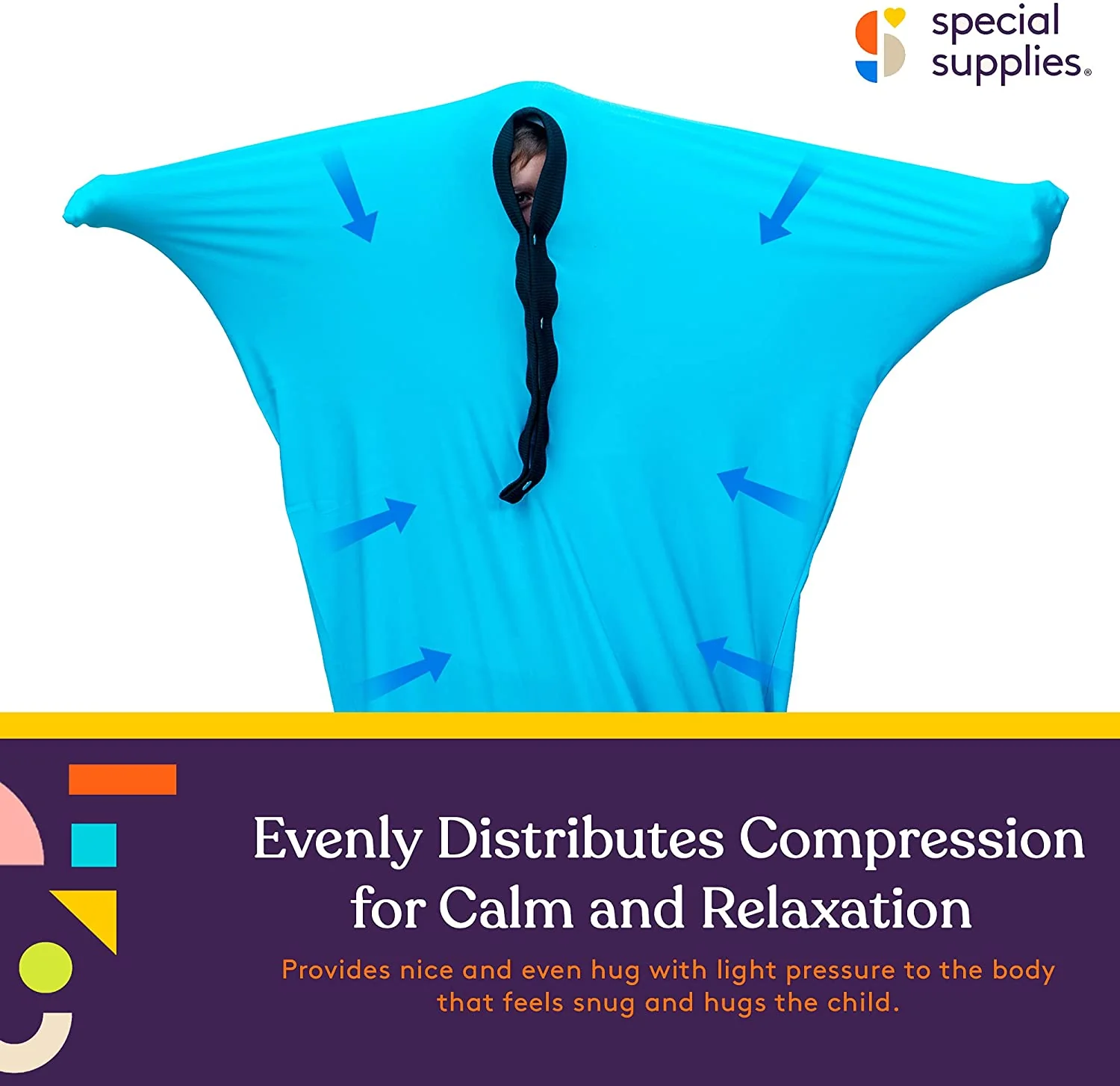 Sensory Stretchy Body Sock - New Snap Closure - Image 11