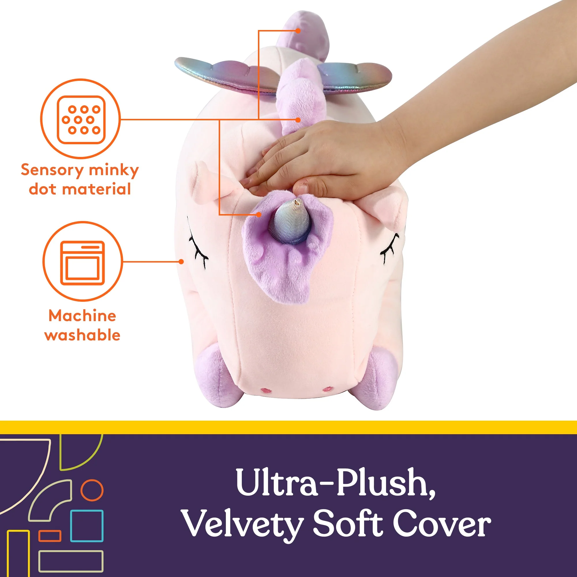 Sensory Vibrating Pillow-Unicorn - Image 2