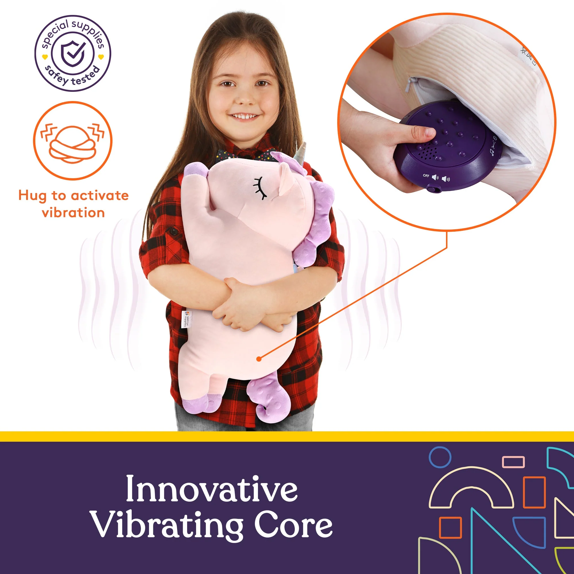 Sensory Vibrating Pillow-Unicorn - Image 3