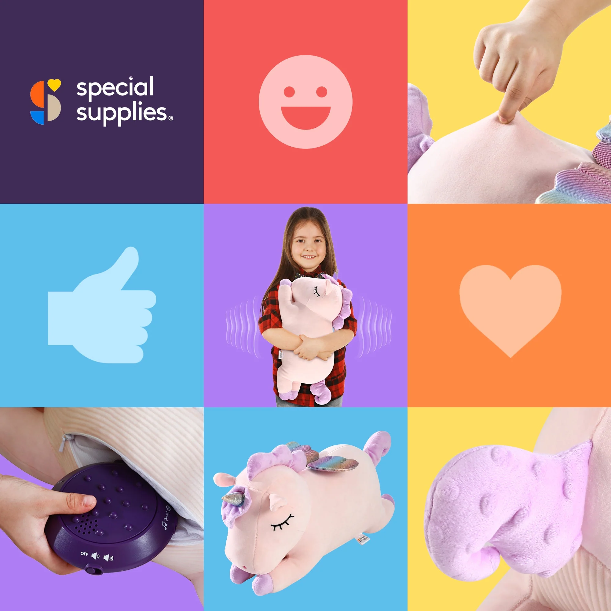 Sensory Vibrating Pillow-Unicorn - Image 9