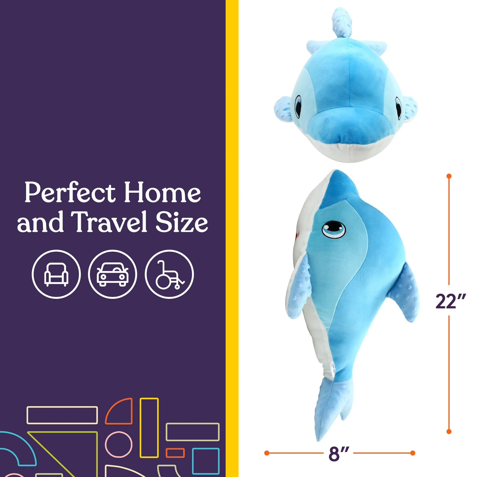 Sensory Vibrating Pillow-Whale - Image 2