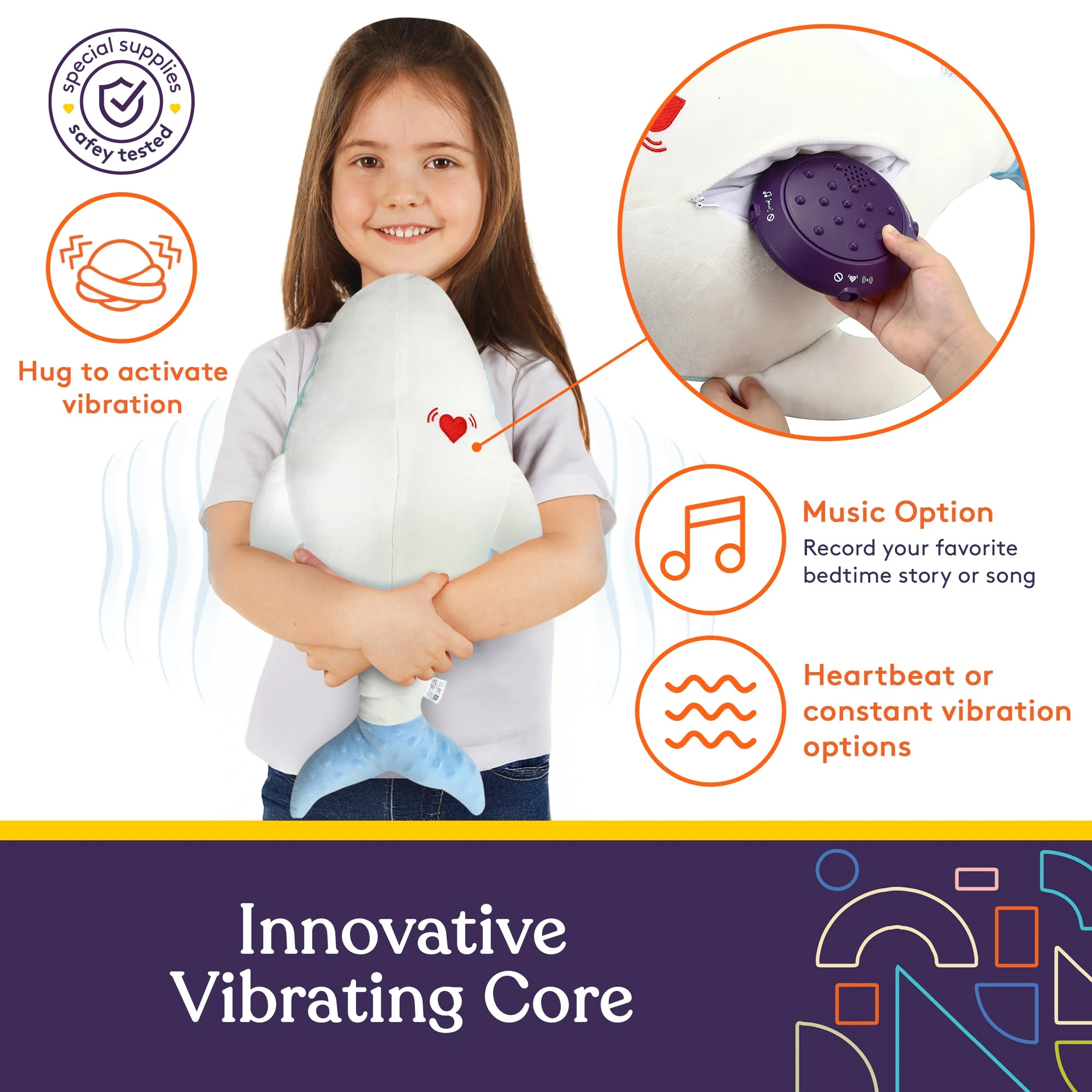 Sensory Vibrating Pillow-Whale - Image 5
