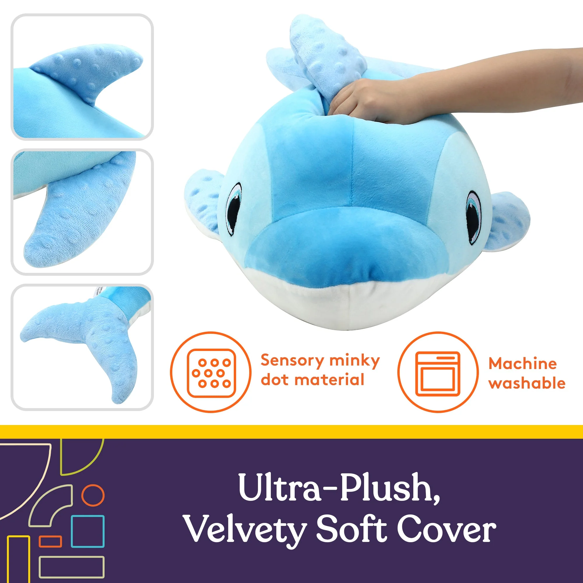 Sensory Vibrating Pillow-Whale - Image 6