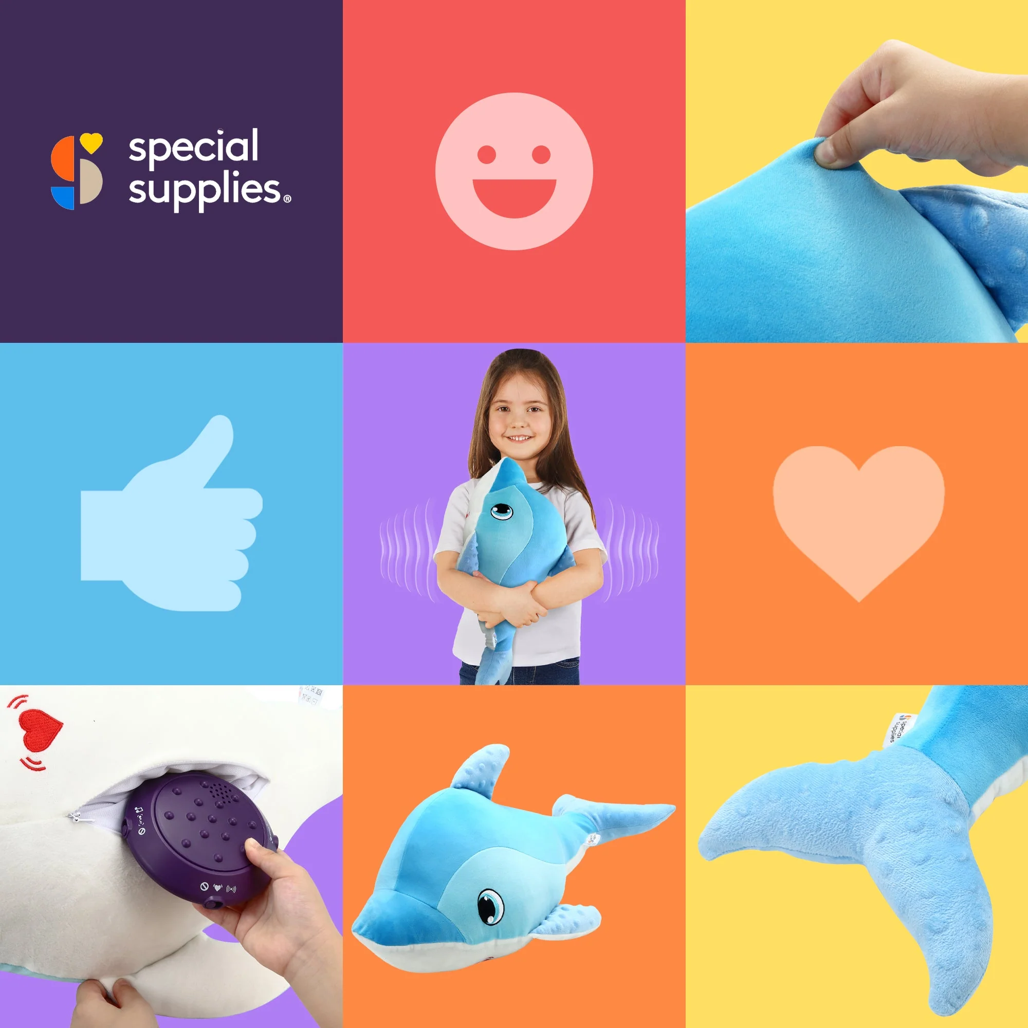 Sensory Vibrating Pillow-Whale - Image 7
