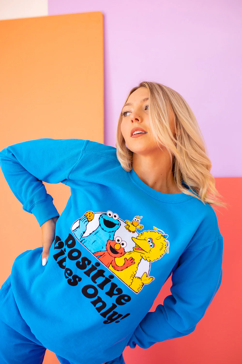 Sesame Sweatshirt Positive Vibes Sweatshirt - Image 4