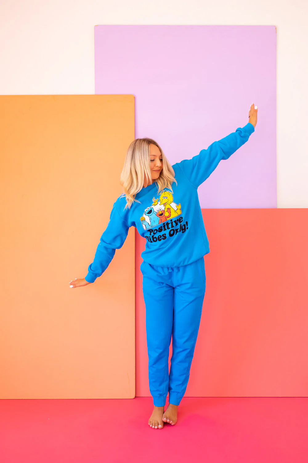 Sesame Sweatshirt Positive Vibes Sweatshirt - Image 6