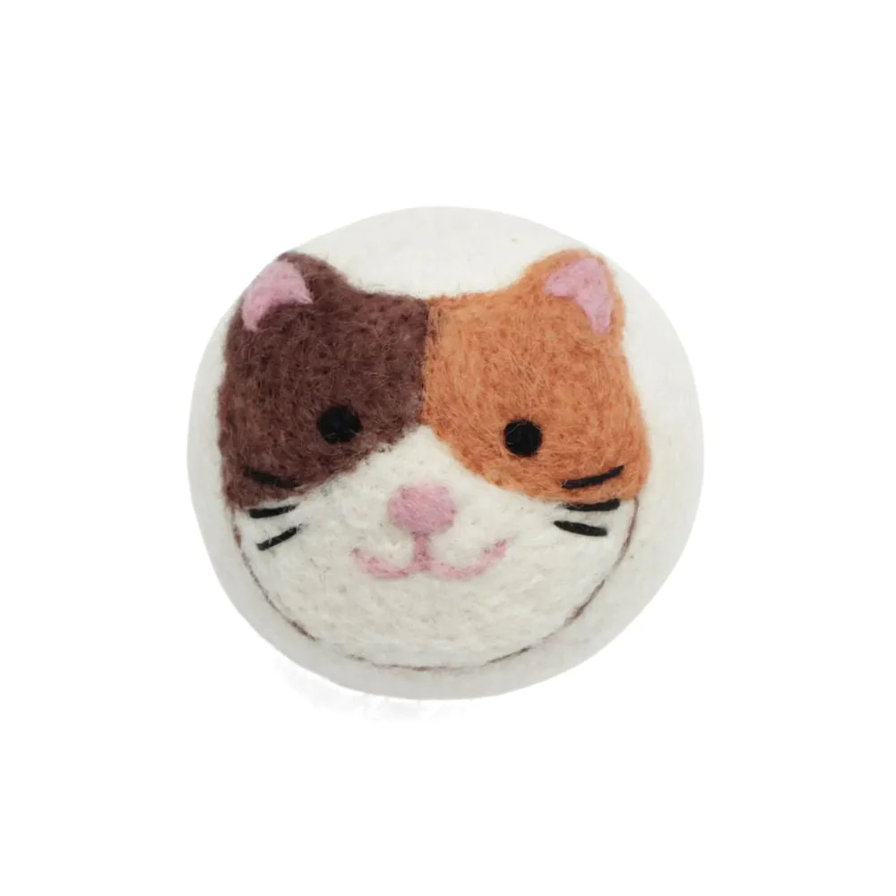 Set of 3 Eco Wool Dryer Balls - Cats - Image 3