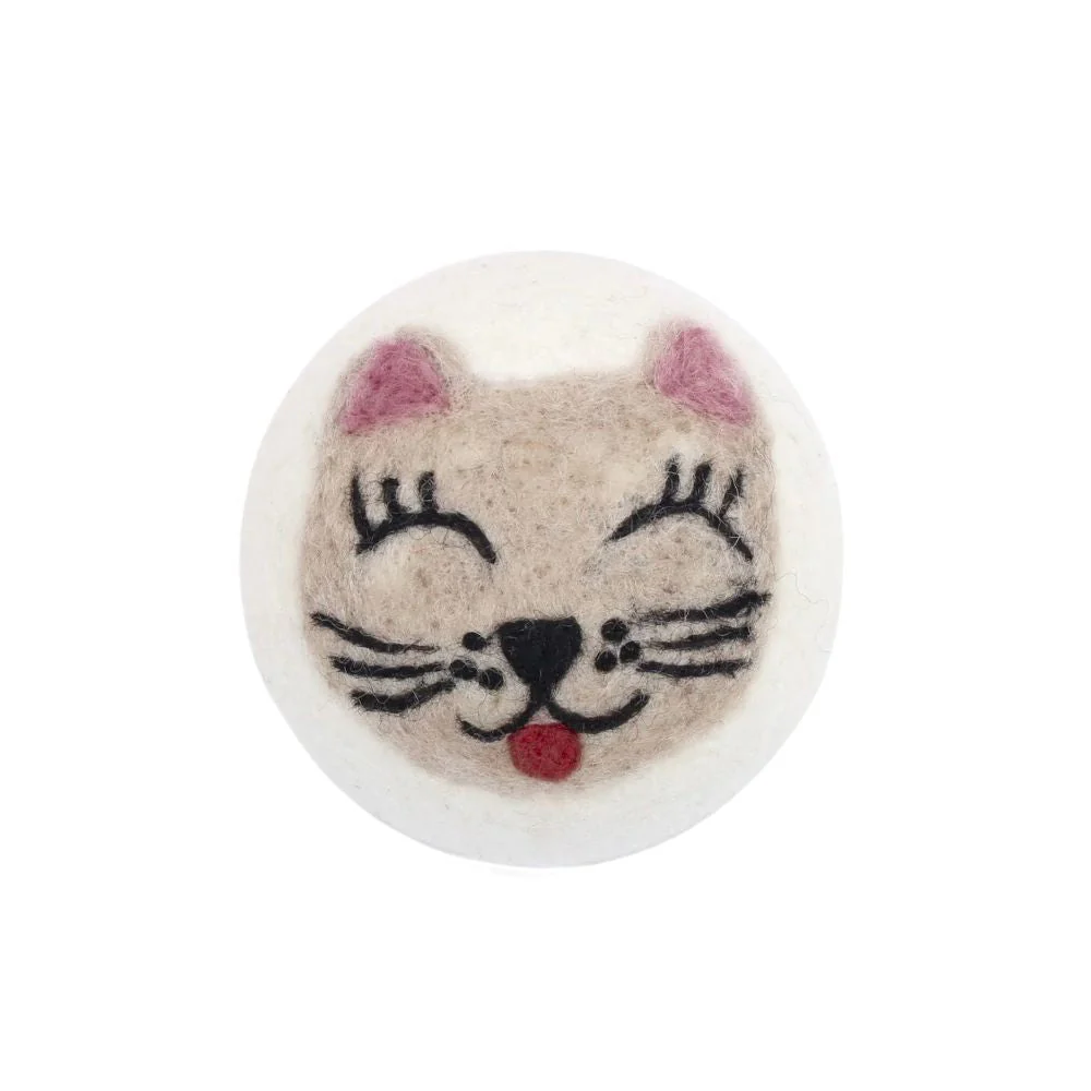 Set of 3 Eco Wool Dryer Balls - Cats - Image 5