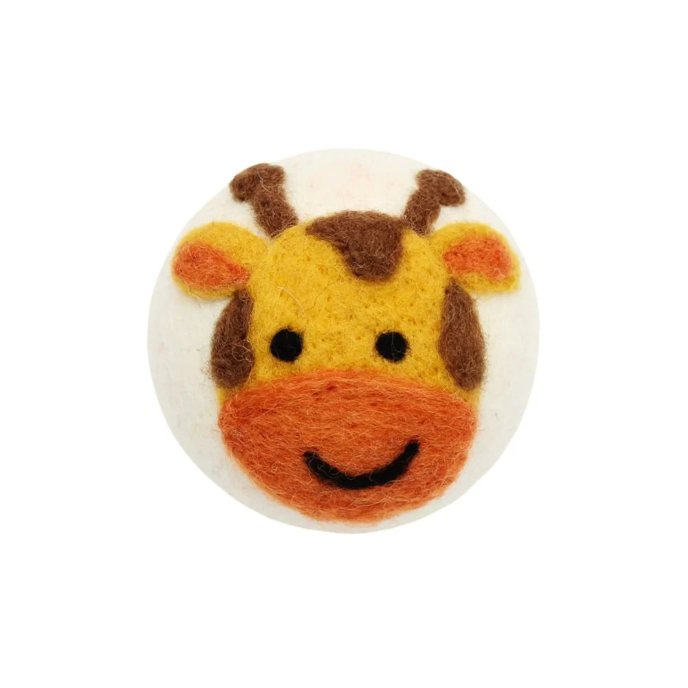 Set of 3 Eco Wool Dryer Balls - Cute Animals - Image 3