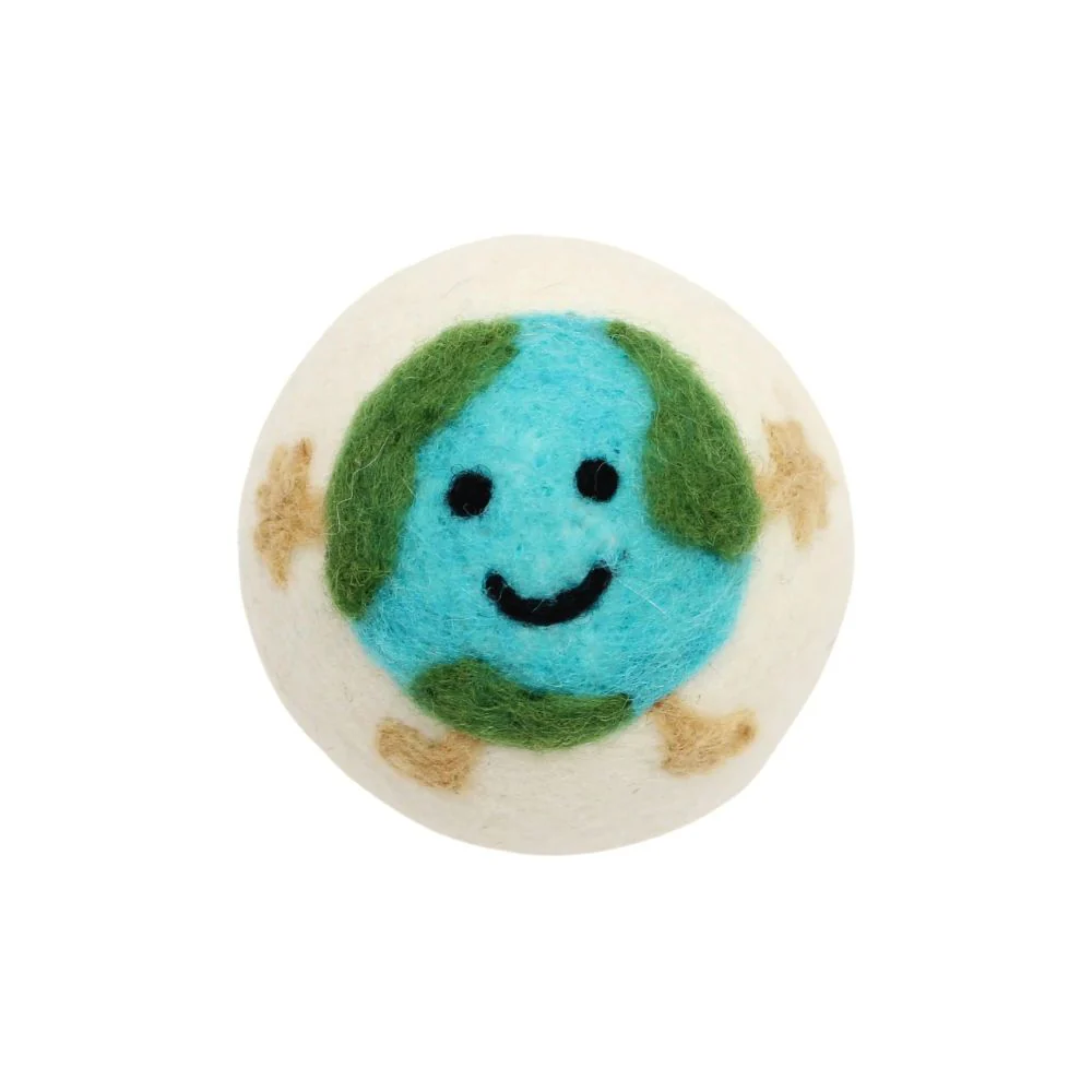 Set of 3 Eco Wool Dryer Balls - Hippie Love - Image 3